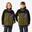 Polar sherpa chaude copii 7-15 ani, NH 900 zip Verde-Negru