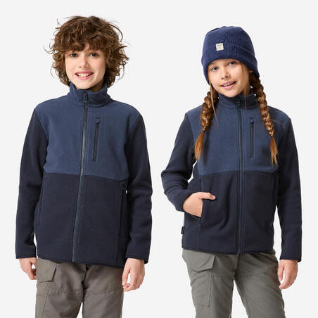 Кофта флісова дитяча MH500 для туризму 7-15 років чорна