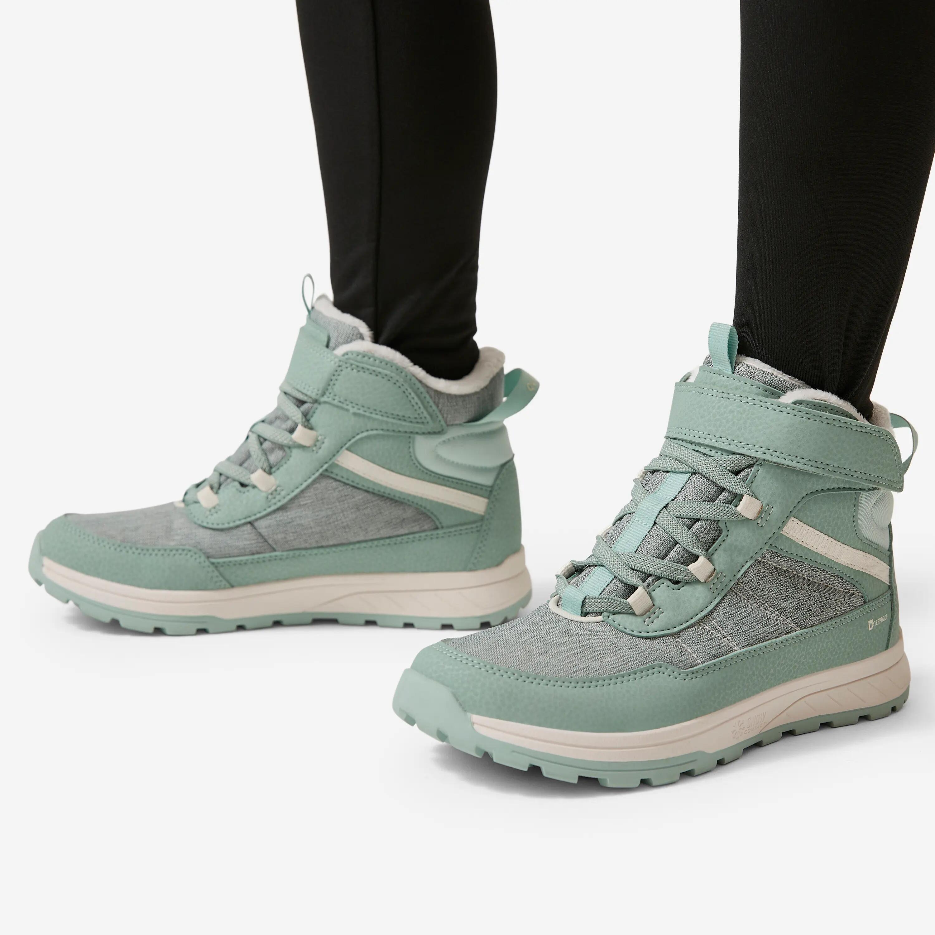 Bottes d'hiver imperméables à bande autoagrippante enfant, SH 500 Tailles 7,5C-6 8/8