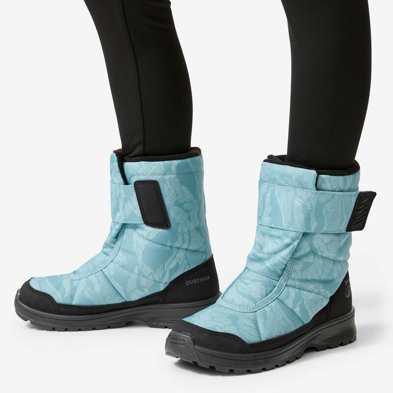 Çocuk Outdoor Cırt Cırtlı Kar Botu - Su Geçirmez - Mavi - SH100