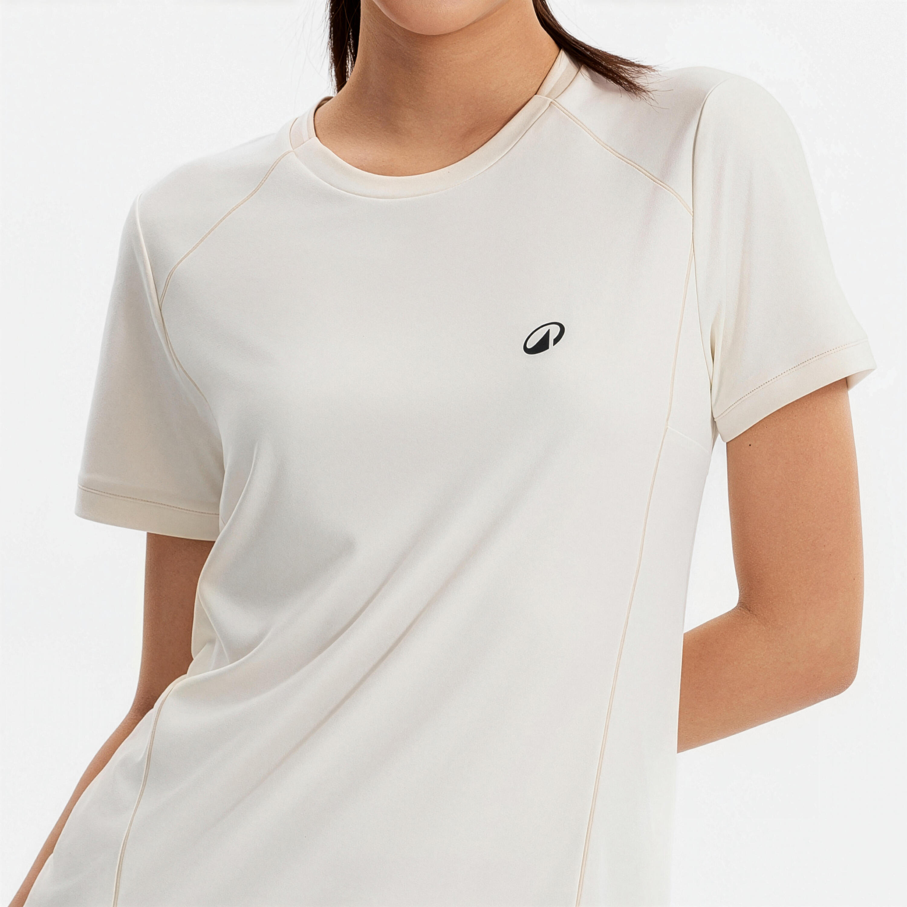 Women’s Breathable Tennis Crewneck T-Shirt, Dry 3/4