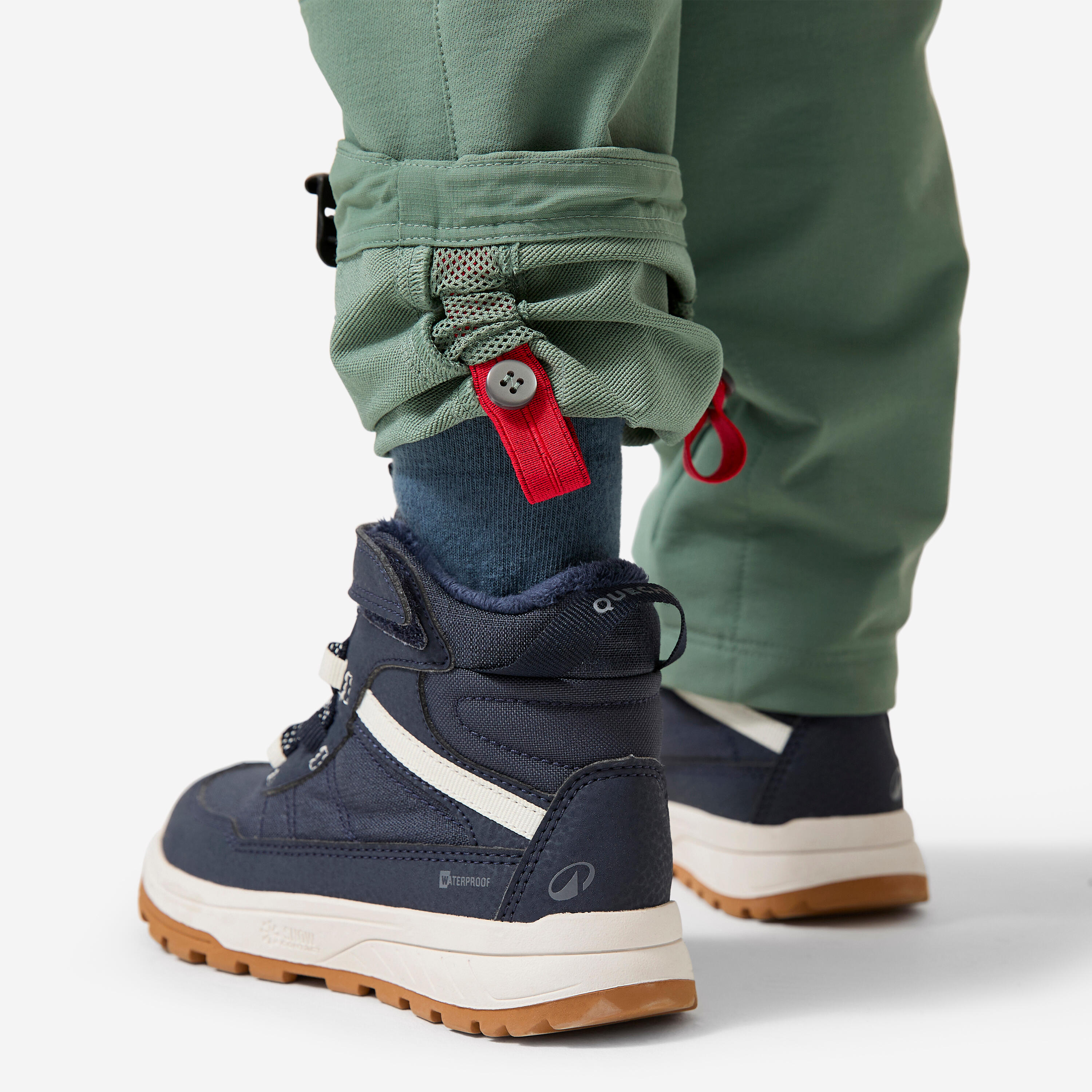 Pantalon softshell de randonnée enfant 2-6 ans, MH900 vert 11/13