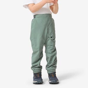 Pantalón cálido perlante de senderismo niños 2-6 años, NH100 verde