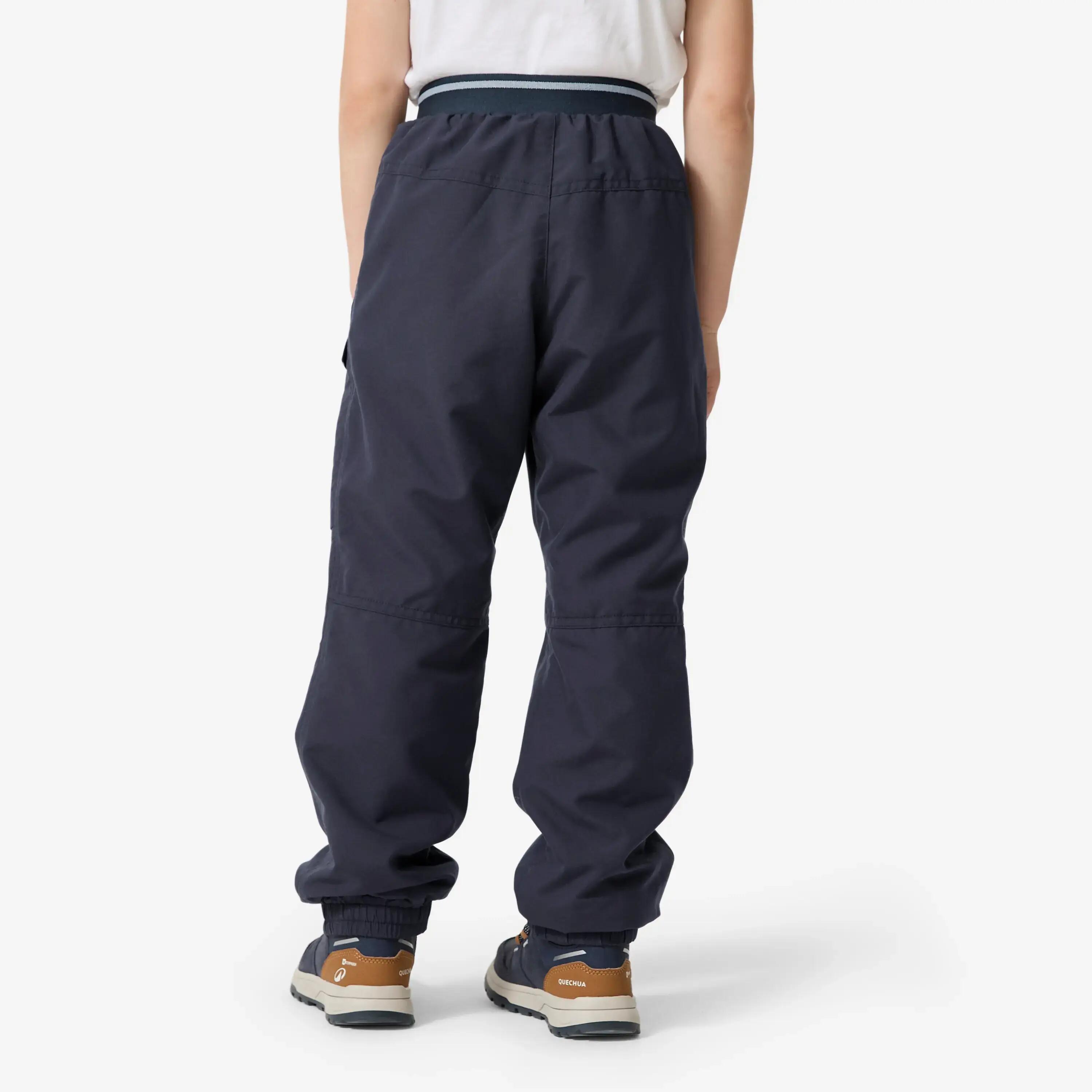 Kids' Warm, Water-repellent Hiking Trousers  NH100 2-6 Years - Grey -  4