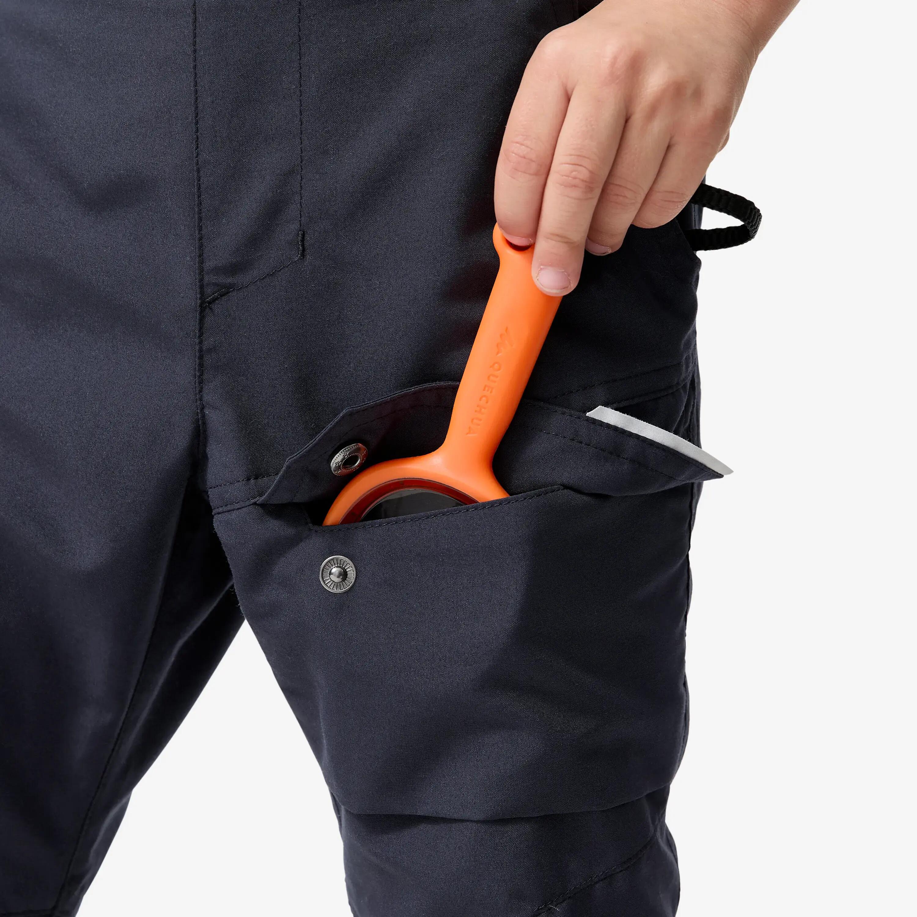 Kids' Warm, Water-repellent Hiking Trousers  NH100 2-6 Years - Grey -  5