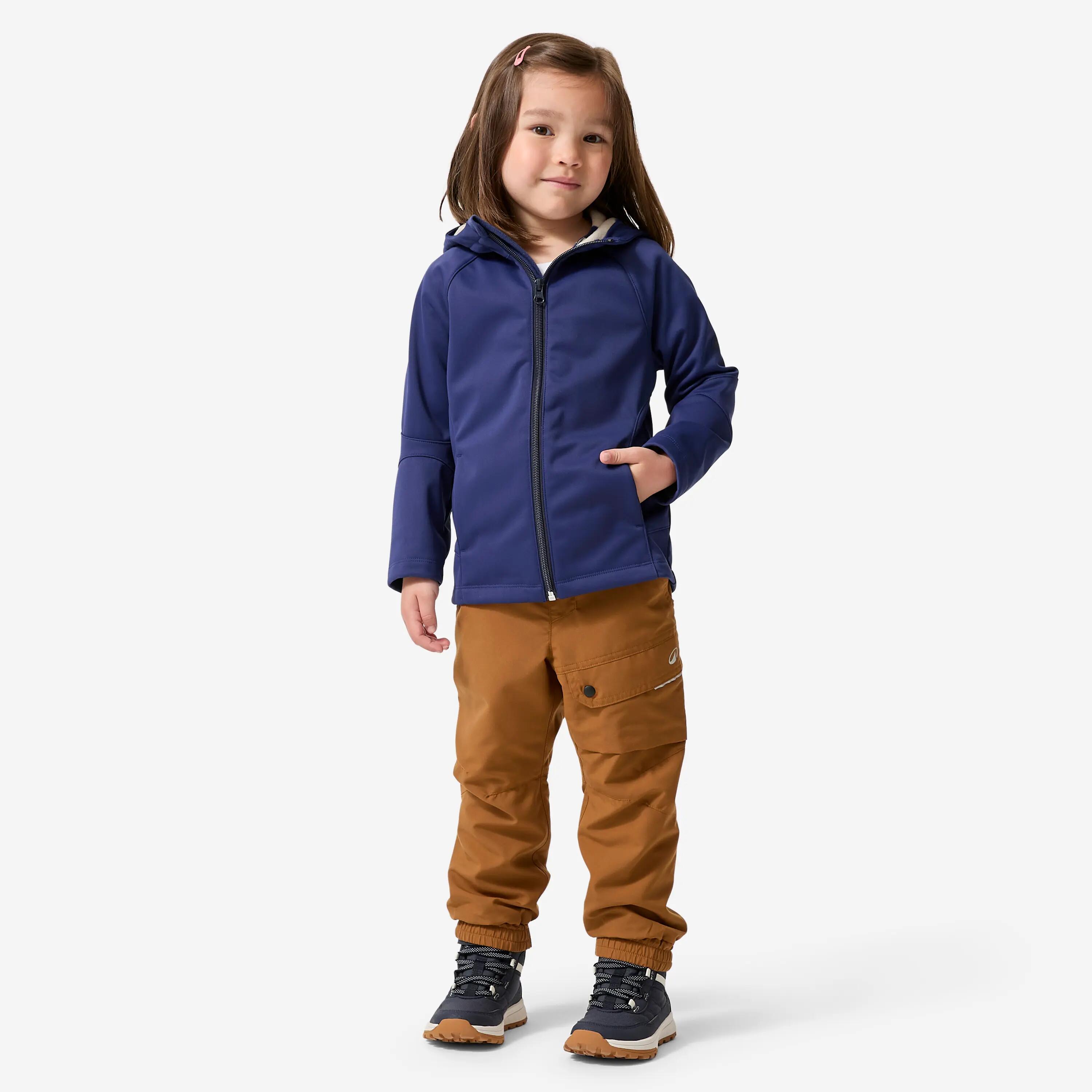 Veste softshell de randonnée enfant 2-6 ans, MH900 bleu 2/8