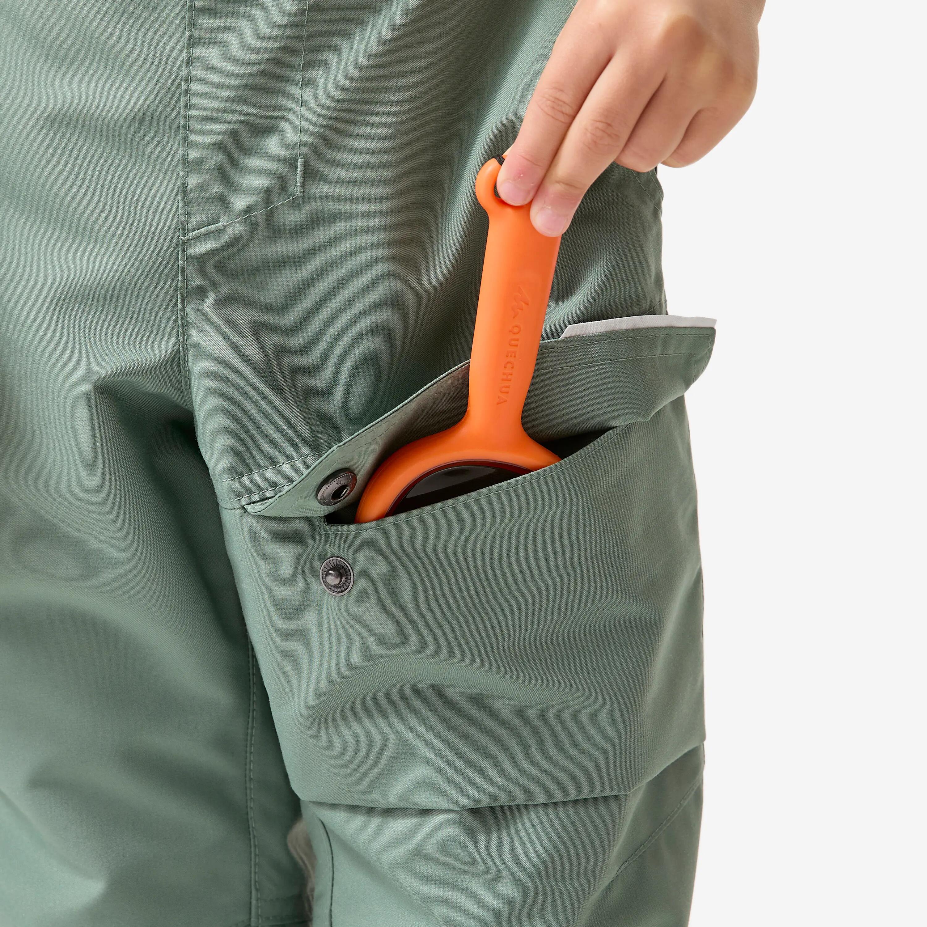 Dětské turistické kalhoty hřejivé vodoodpudivé NH 100 2–6 let 4/9