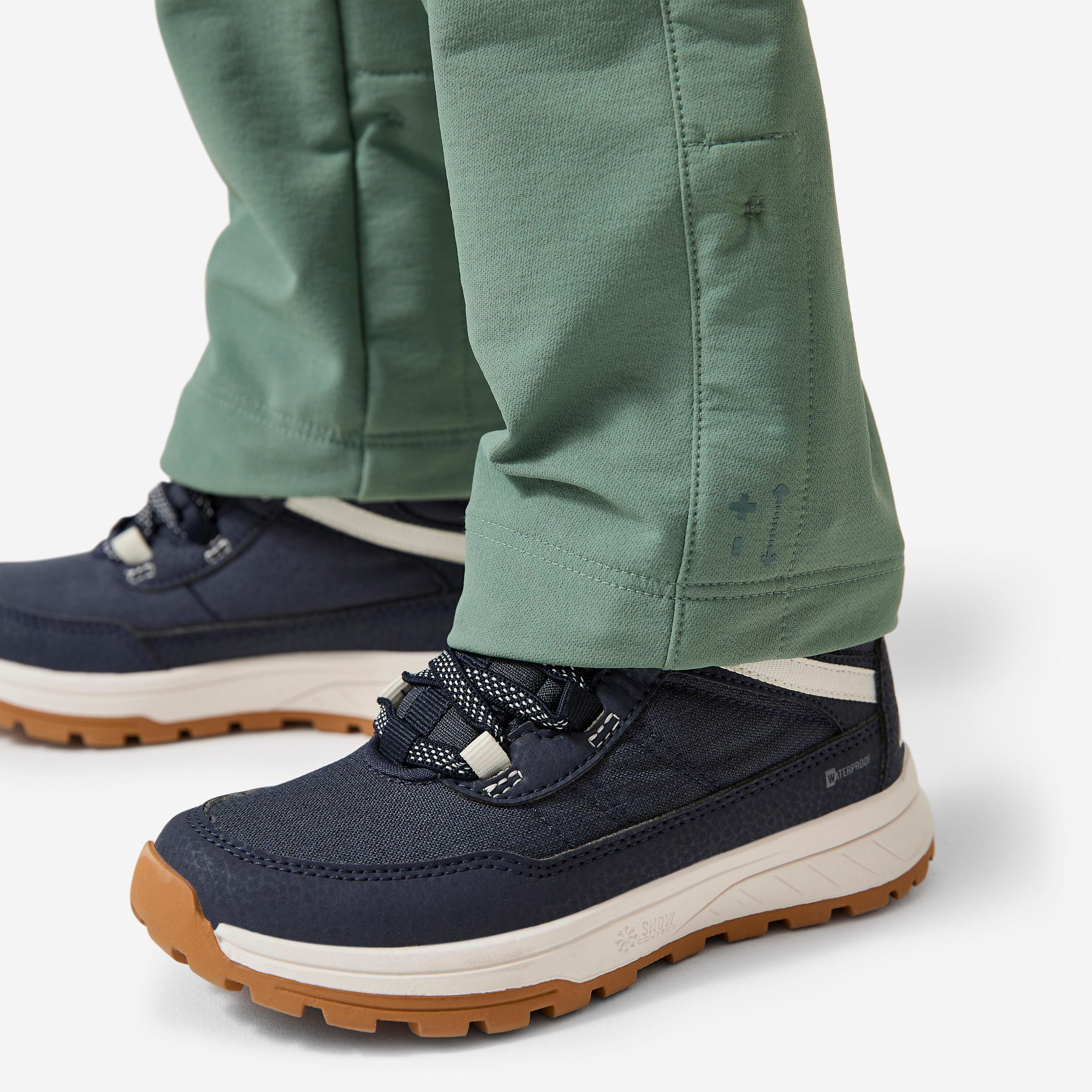 Pantalon softshell de randonnée enfant 2-6 ans, MH900 vert 10/13