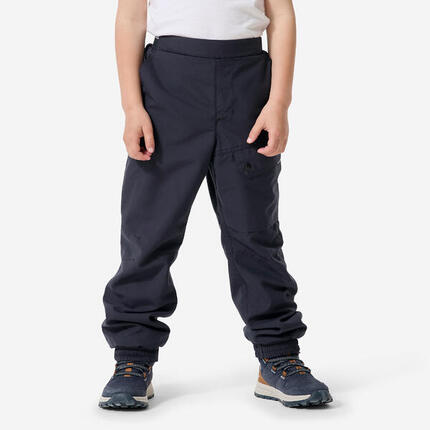 Pantalon chaud et déperlant de randonnée enfant 2-6 ans, NH100 camel
