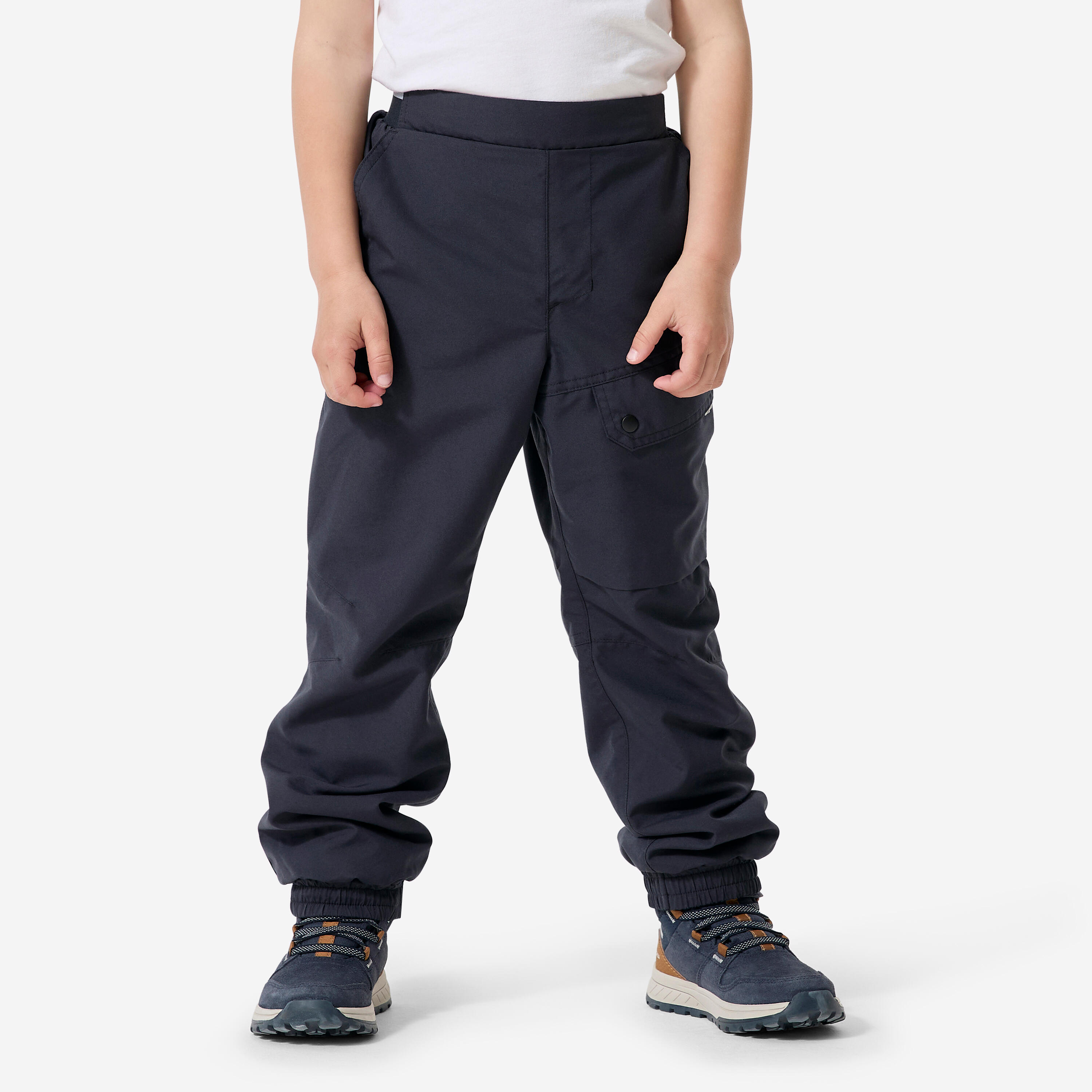 SH100 Kids Warm Fleece-Lined Outdoor Trousers (Ages 2-6) – Grey