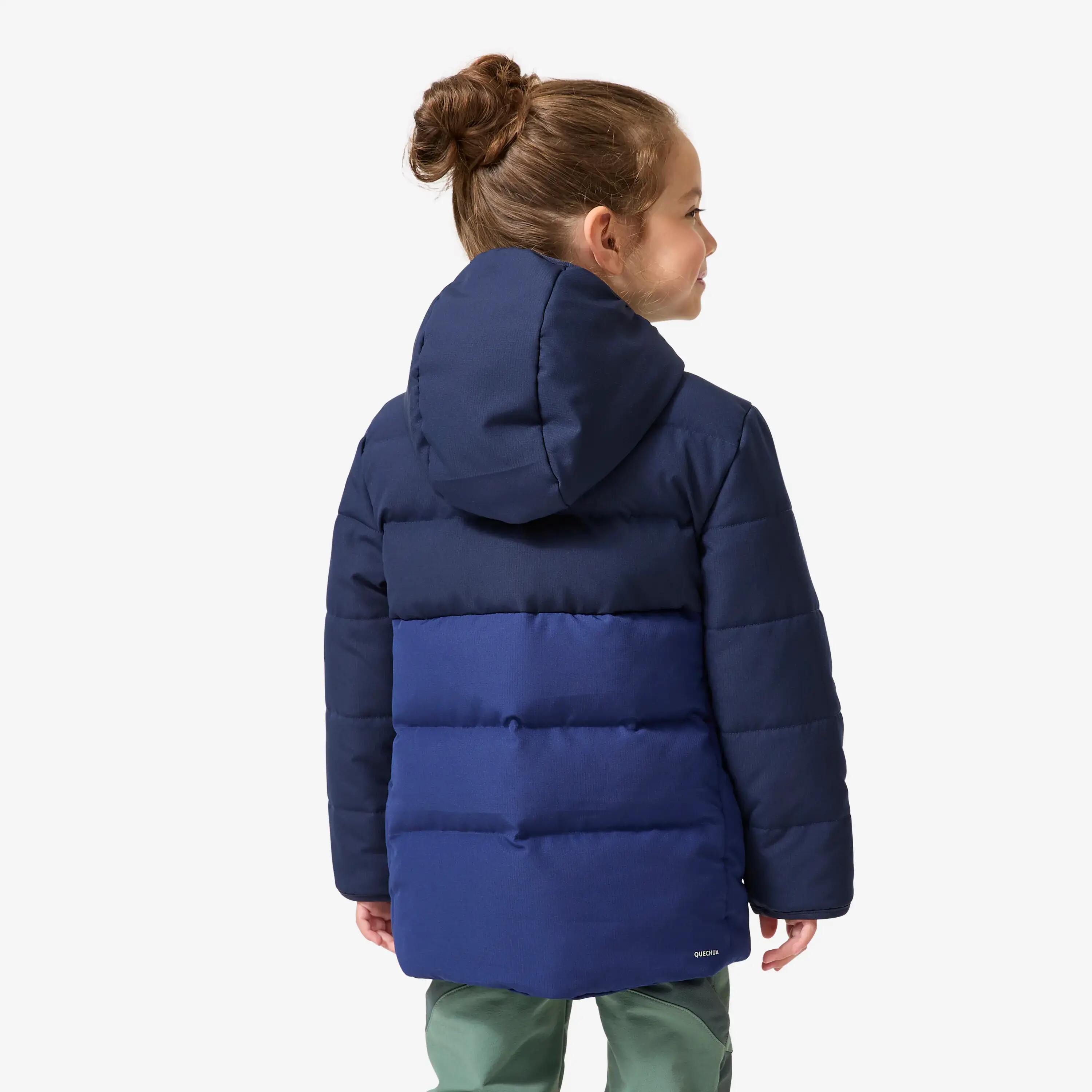 Kids Hiking Warm Puffer Jacket Navy 2-6 Years -  3
