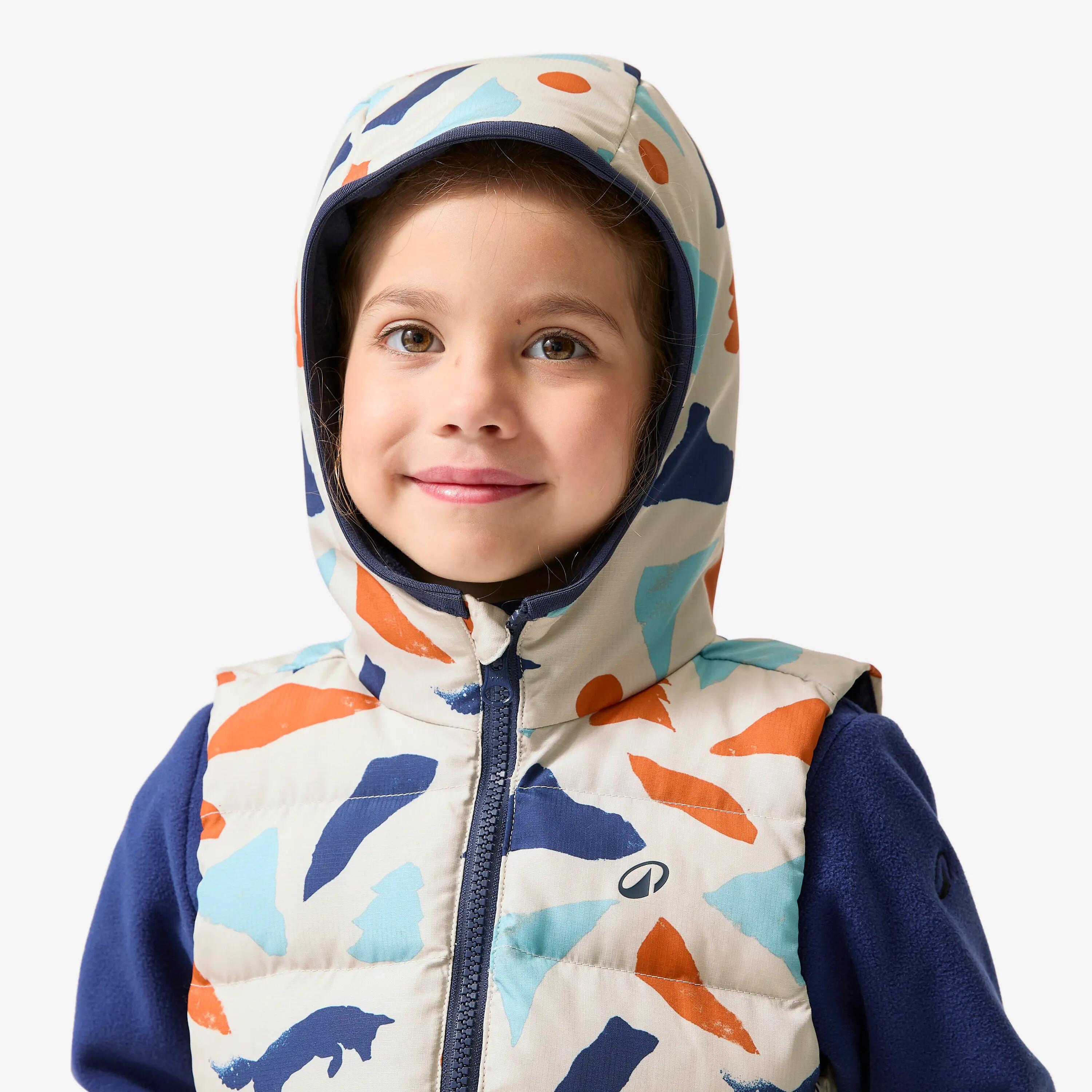 Kids Hiking Warm Sleeveless Puffer Jacket Prints 2-6 Years -  5