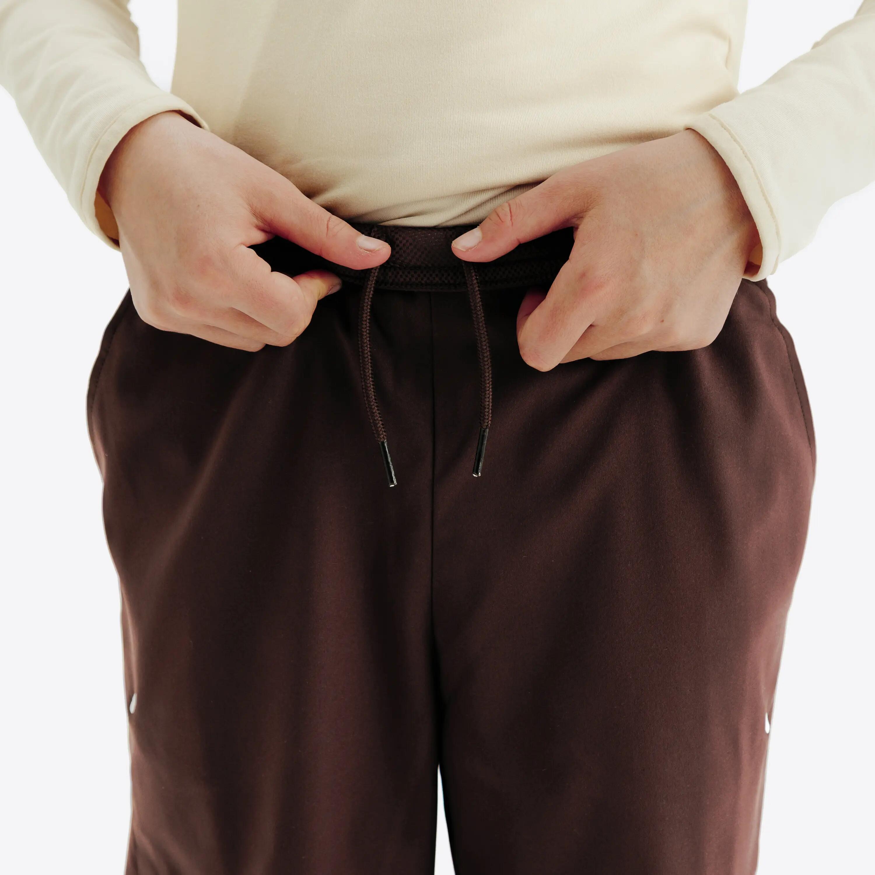 Pantalón corto de tenis térmico con shorty niño - TSH TH 500 beige marrón 3/3