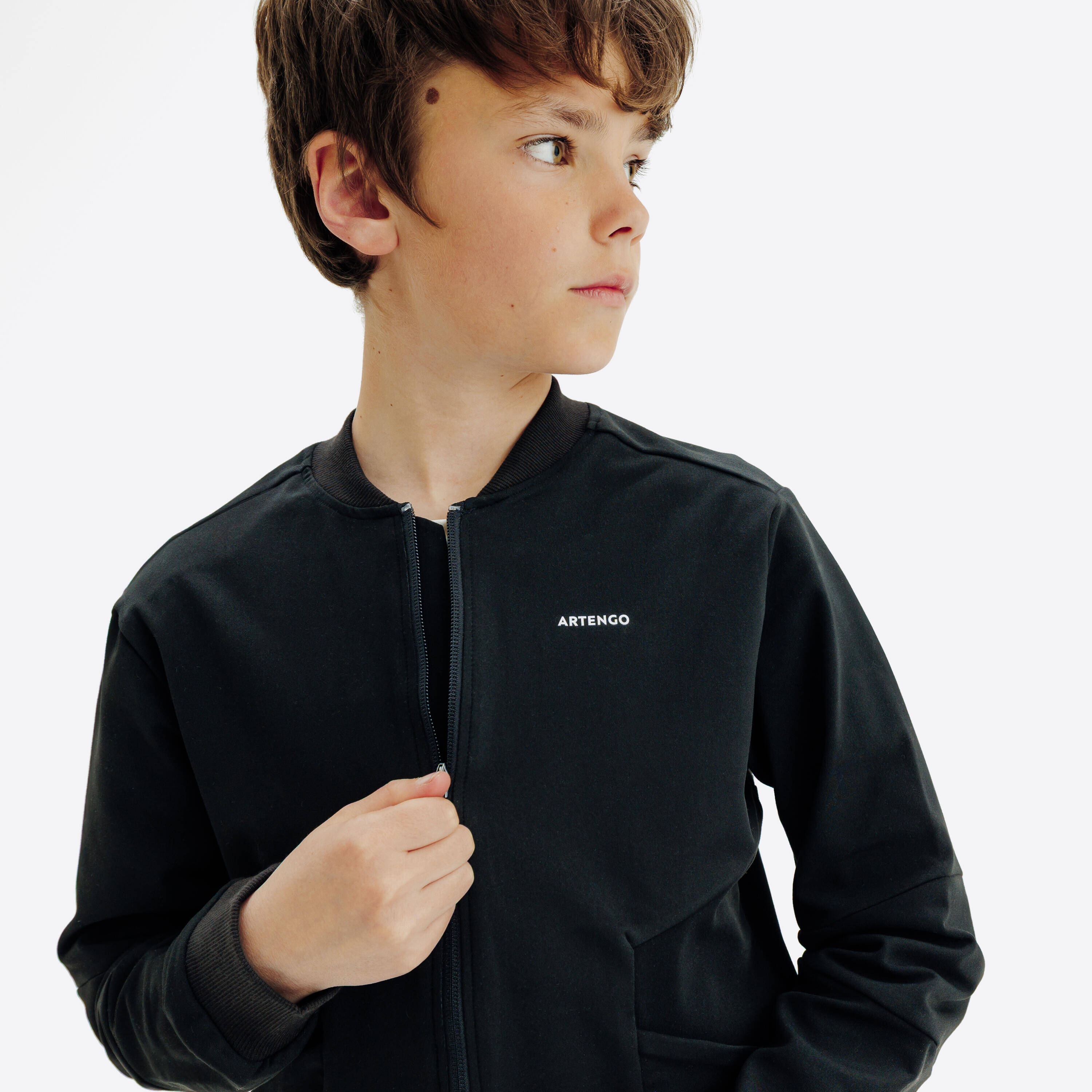 Boys' Tennis Jacket TJK500 - Black -  3