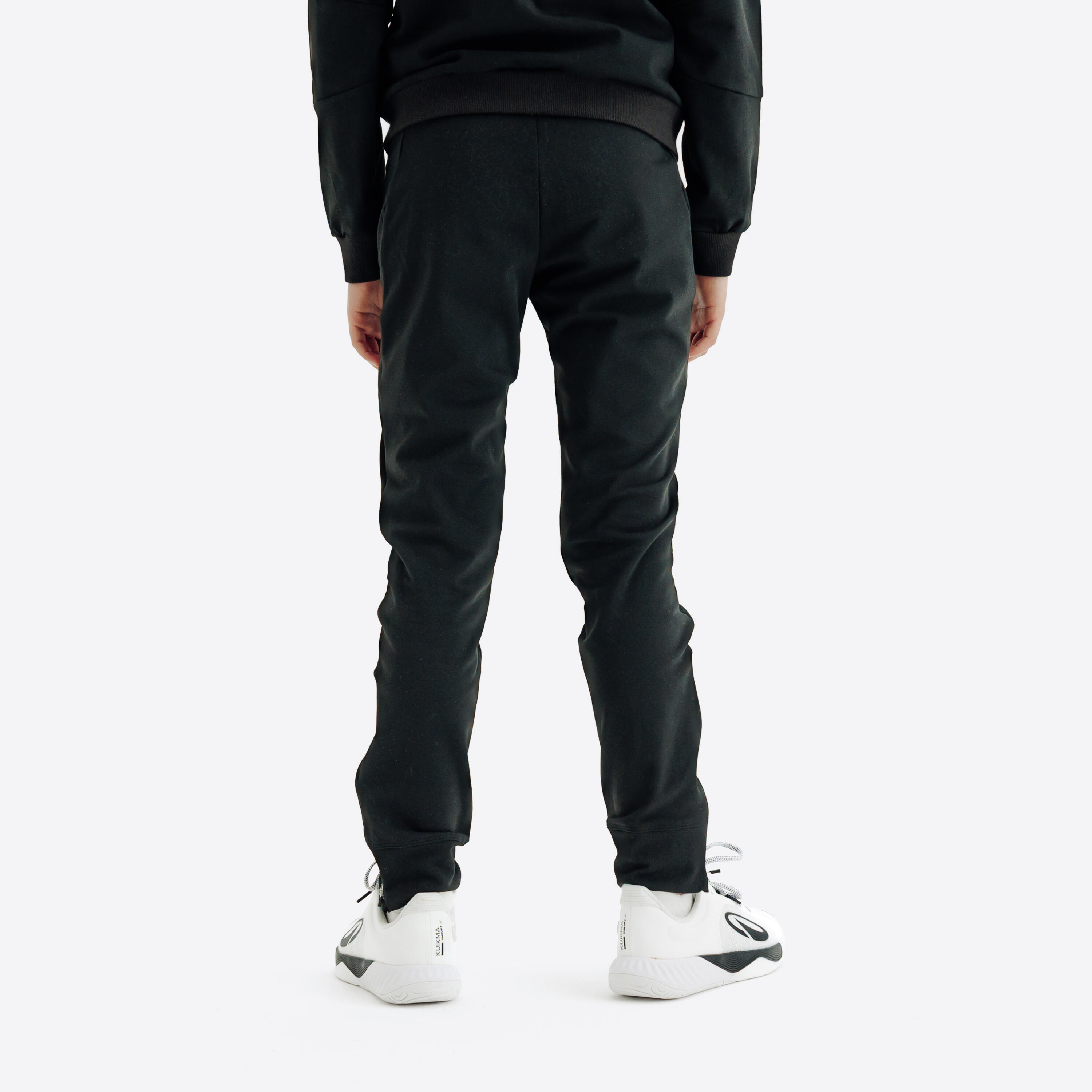 Tennisbroek voor jongens TPA 500 zwart 4/5