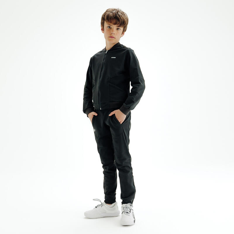 Pantalon Tenis TPA500 Negru Băieți