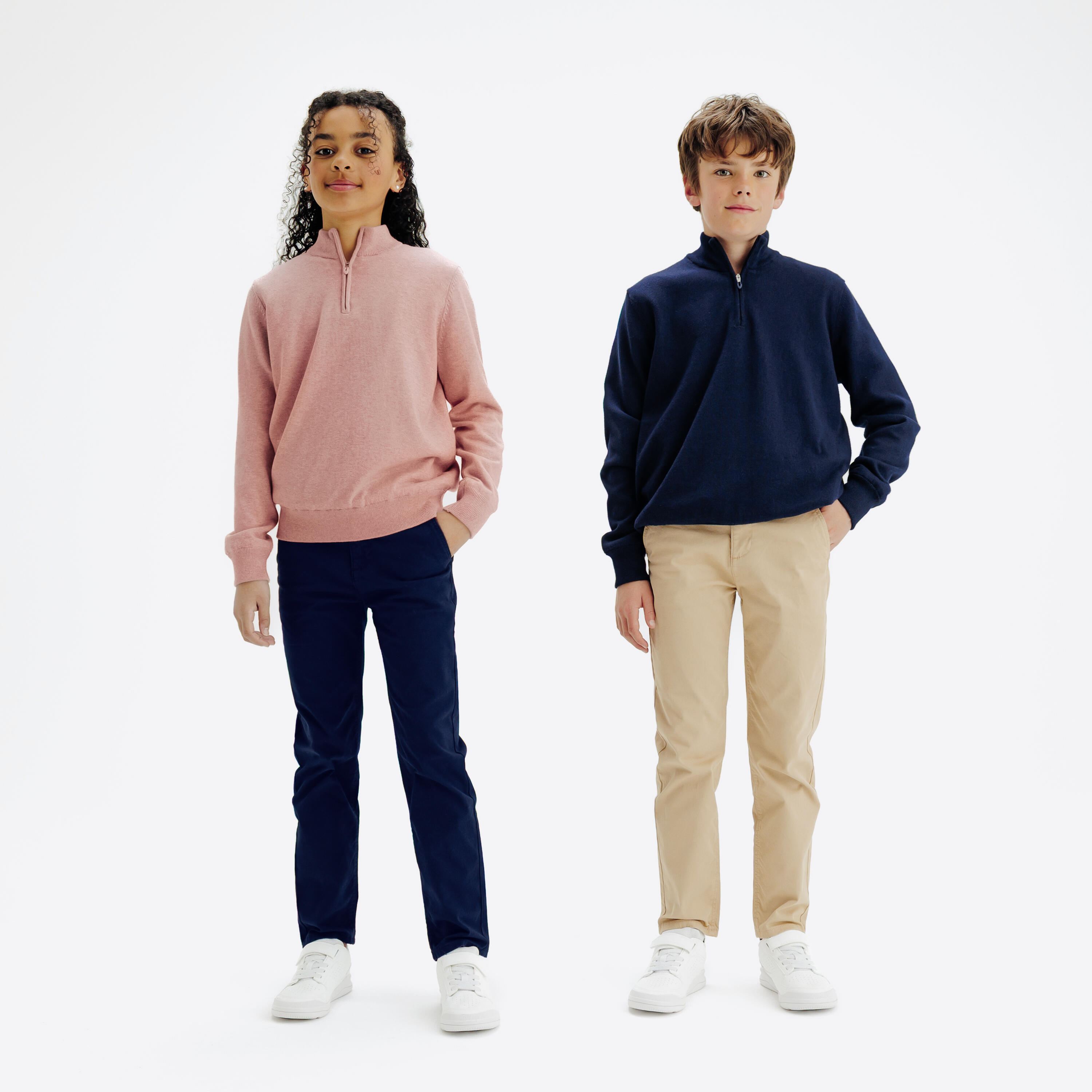 Winddichte golftrui voor kinderen MW500 roze 2/5
