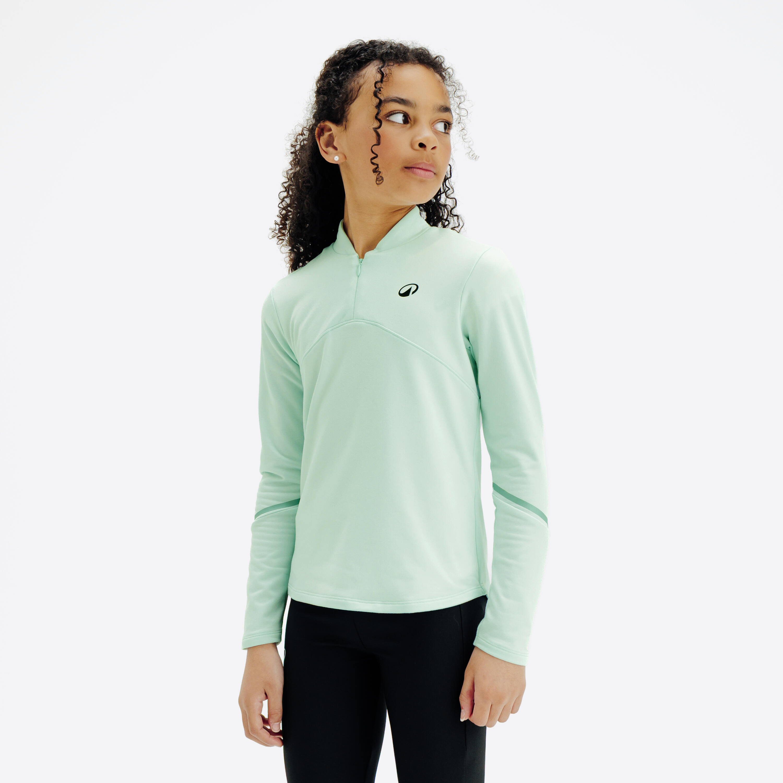 Thermo tennisshirt voor meisjes blauw Thermo tennisshirt voor meisjes blauw