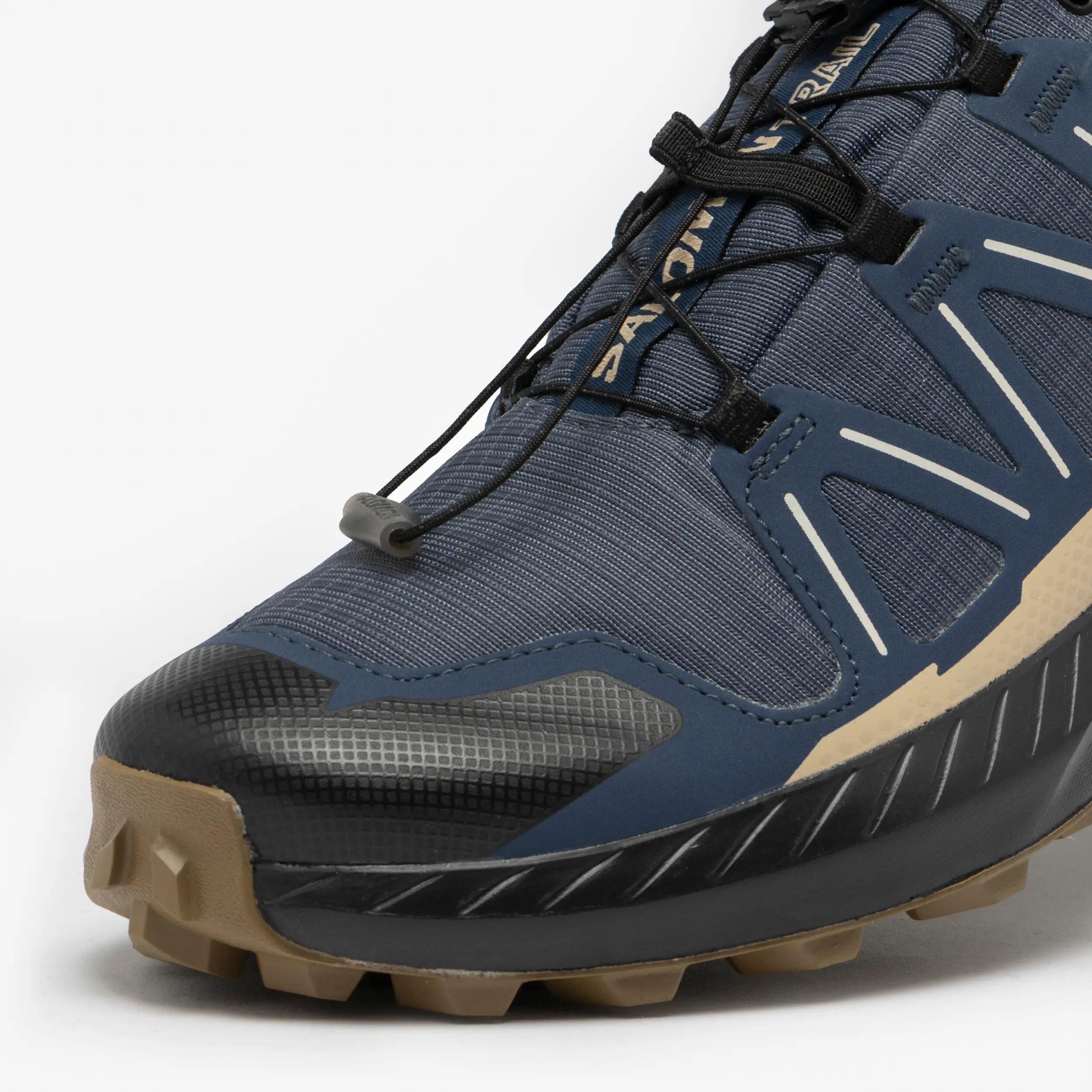 SALOMON Speedcross Peak GTX pánska obuv na trailová beh sivo-modro-žltá 5/7