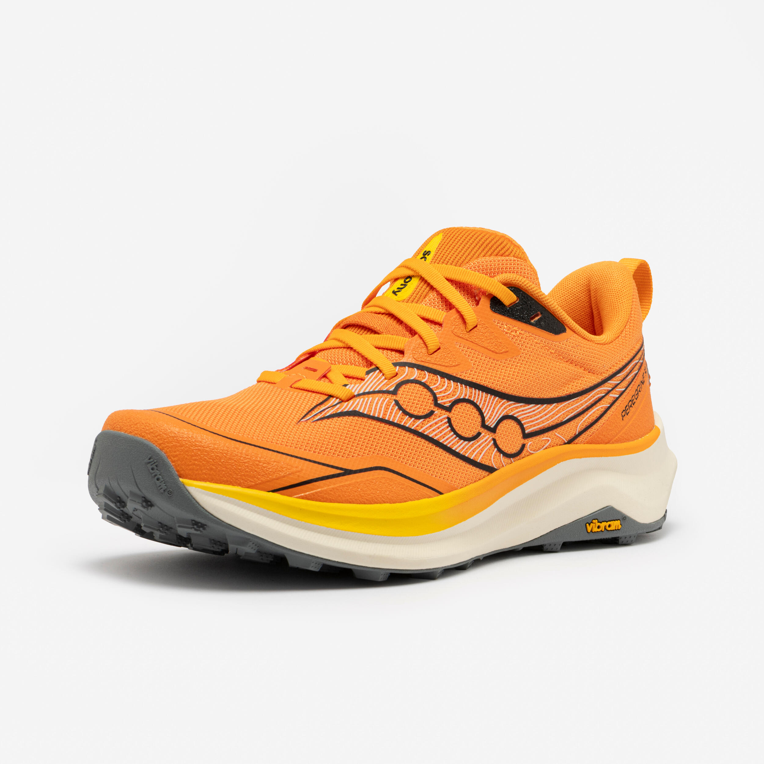 Zapatillas de Trail Running Hombre, Saucony Peregrine 16 Naranja  5/8