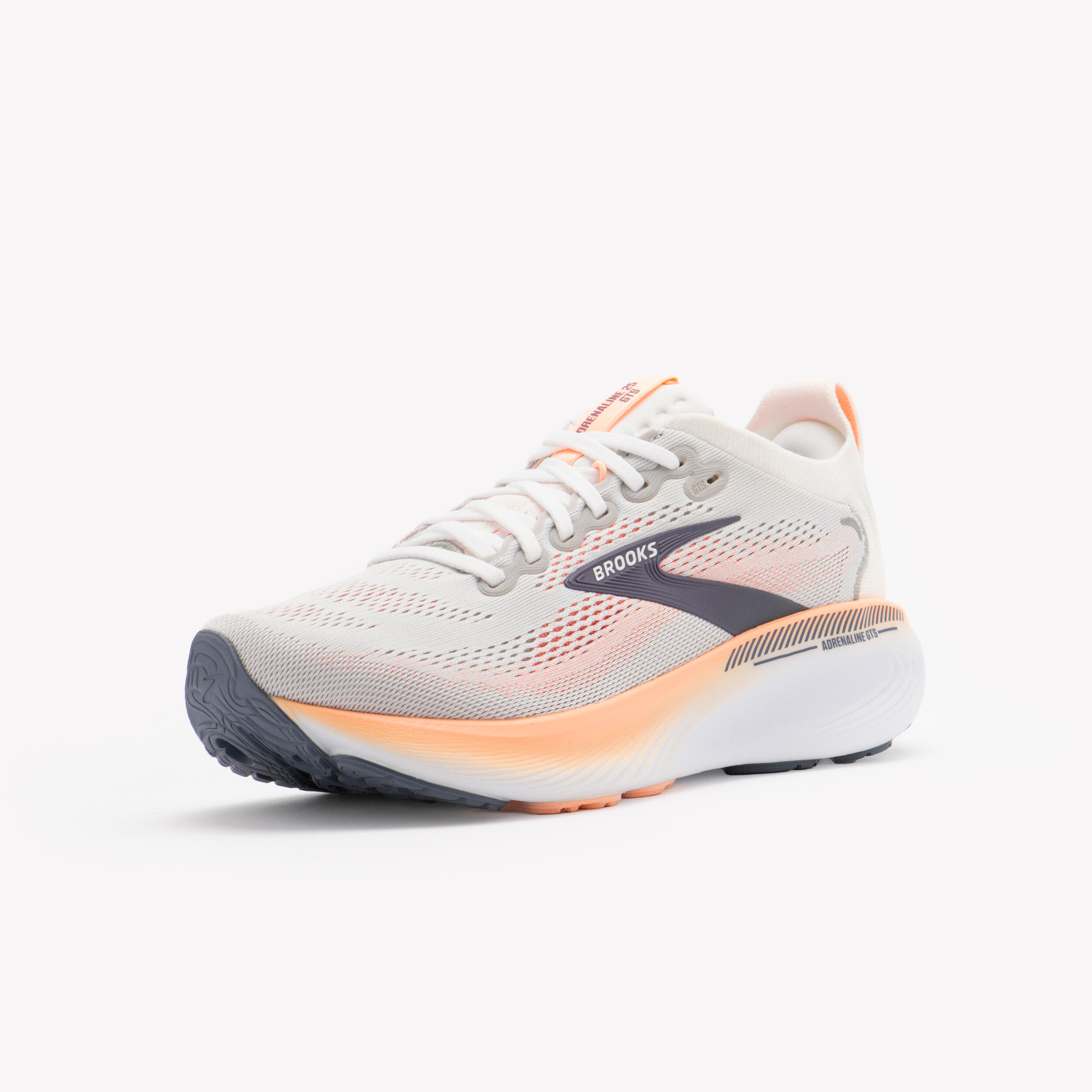 Zapatillas de running mujer, Brooks Adrénaline 25 gris y rosa OI26 4/7