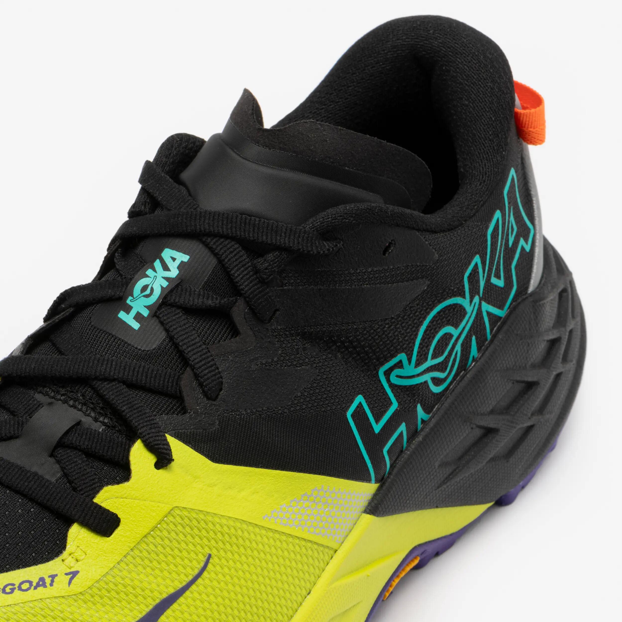 Sabatilles de trail running home Hoka Speedgoat 7 groc i negre  6/7