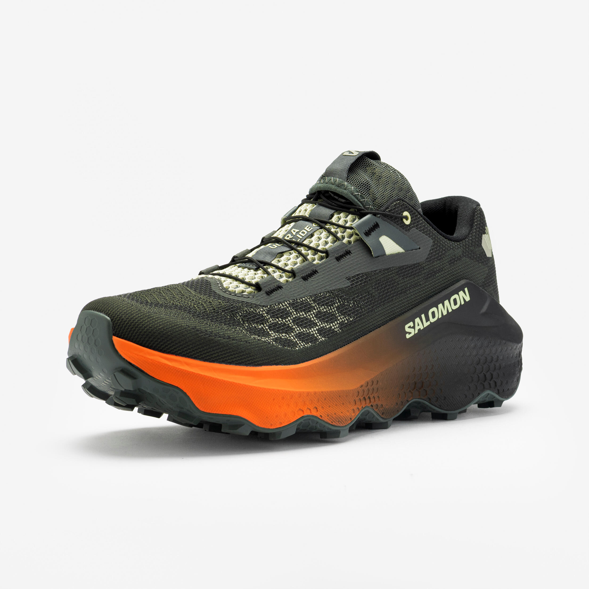 Scarpe trail uomo Salomon ULTRA GLIDE 4 nero-grigio-arancione 5/8
