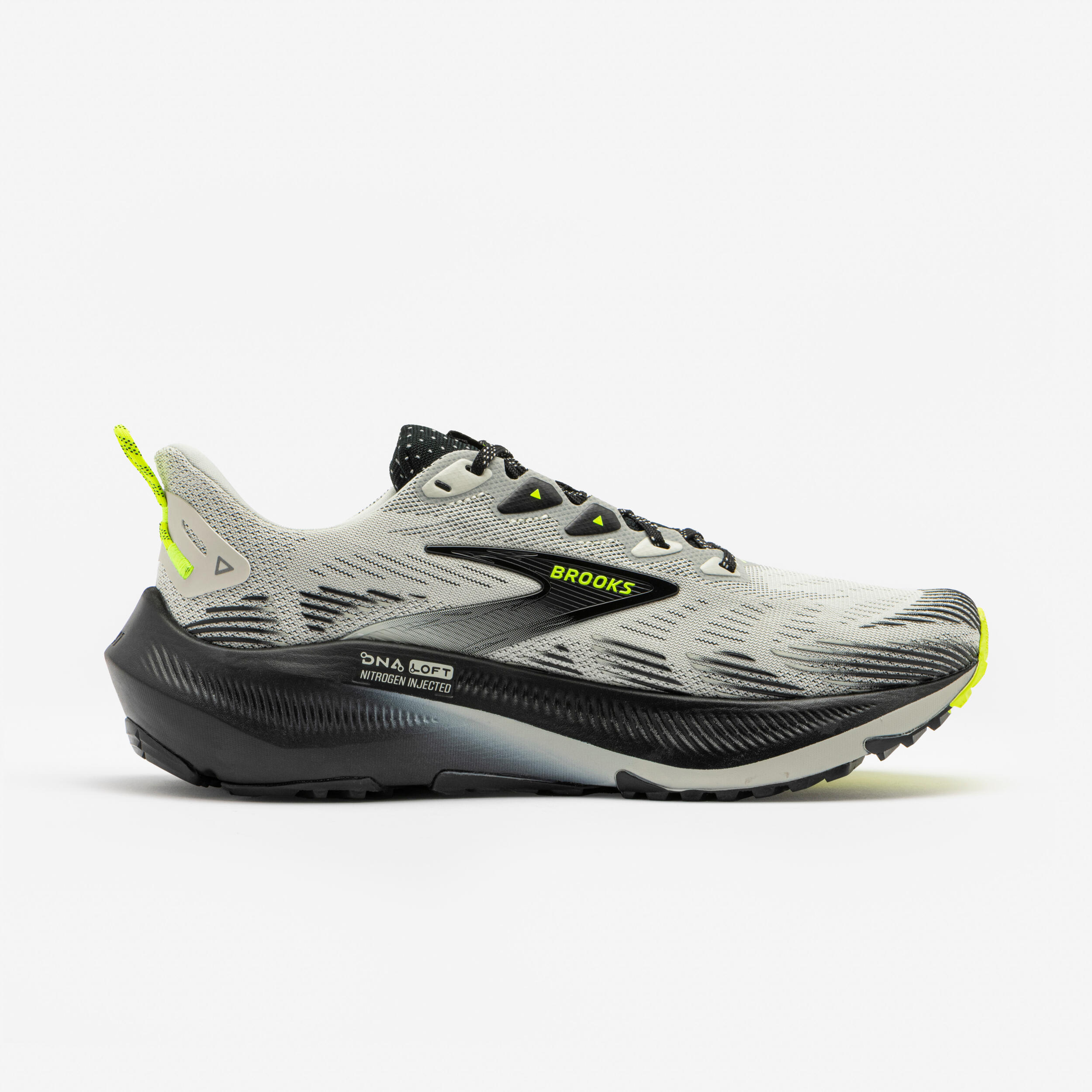Trailrunning-Schuhe für Herren, Brooks Ghost Trail Schwarz und Grau 3/8