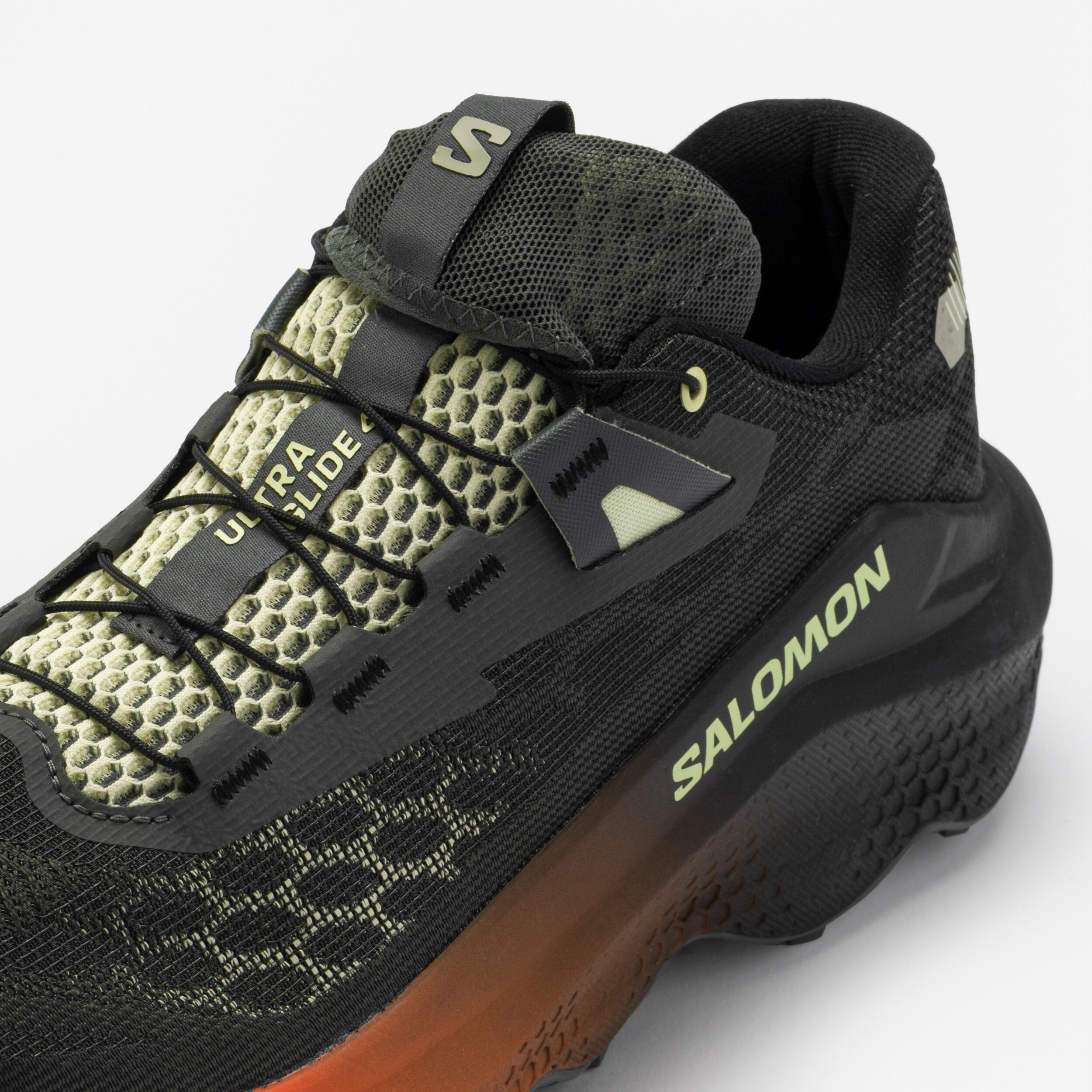 Scarpe trail uomo Salomon ULTRA GLIDE 4 nero-grigio-arancione 7/8