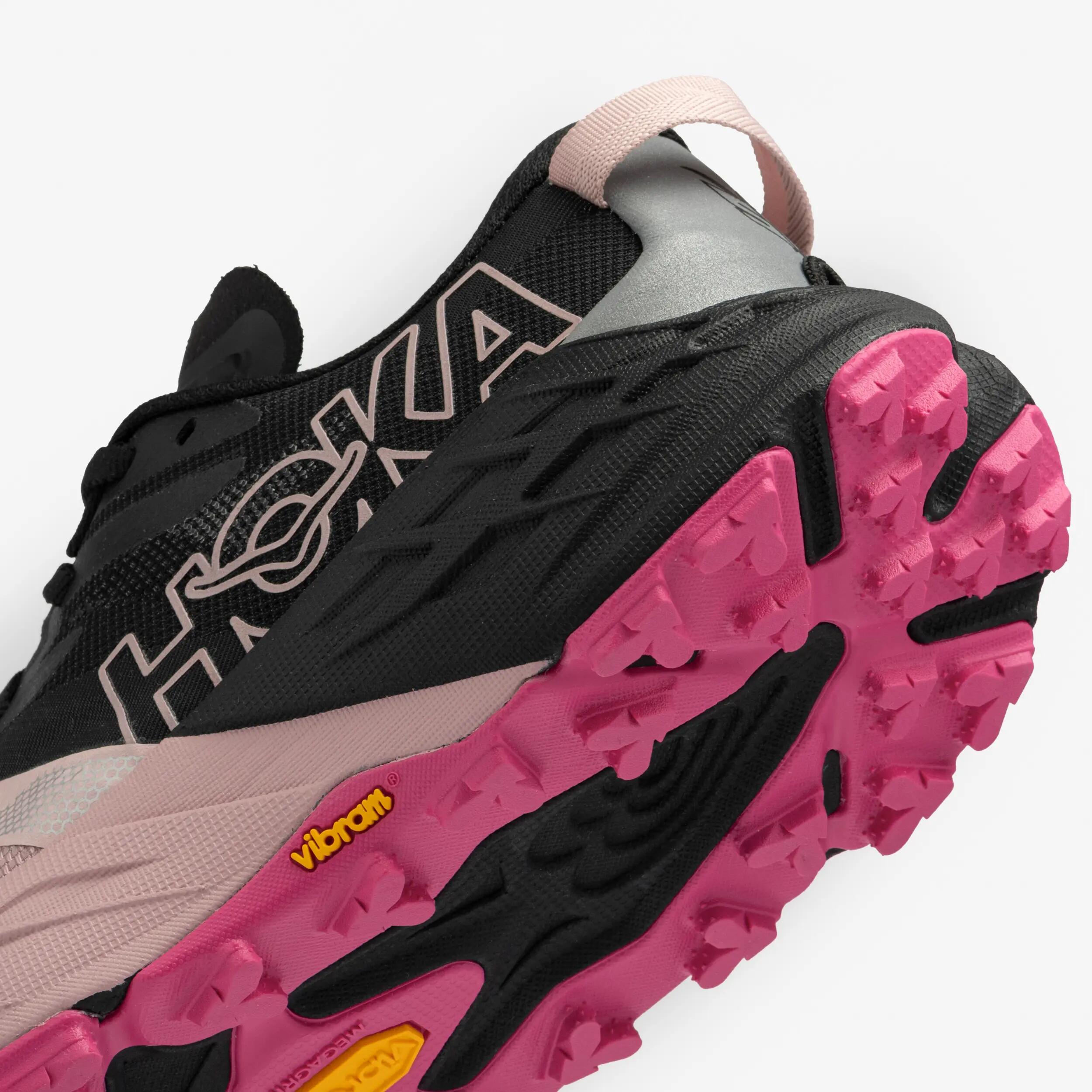 Chaussure de running femme, Hoka speedgoat 7 rose et noir 7/7