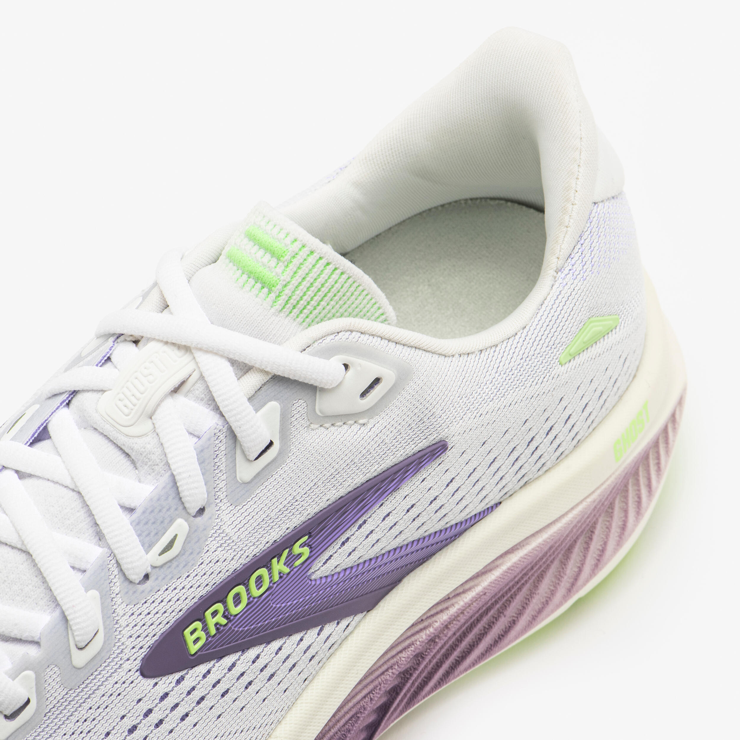 Women's running shoe Brooks Ghost 18 white purple 6/7