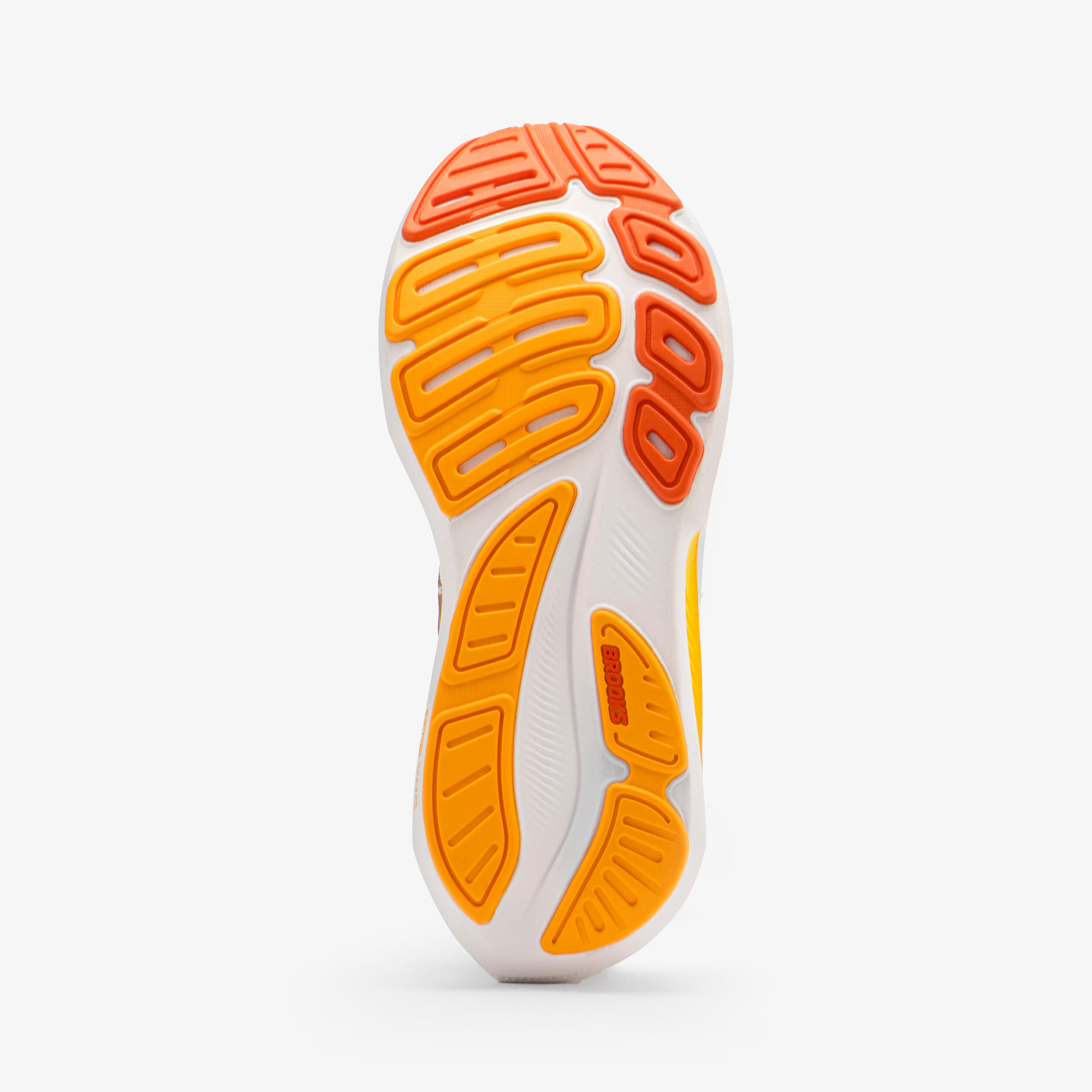 Chaussure de running homme, Brooks Revel 9 blanche et orange 3/7