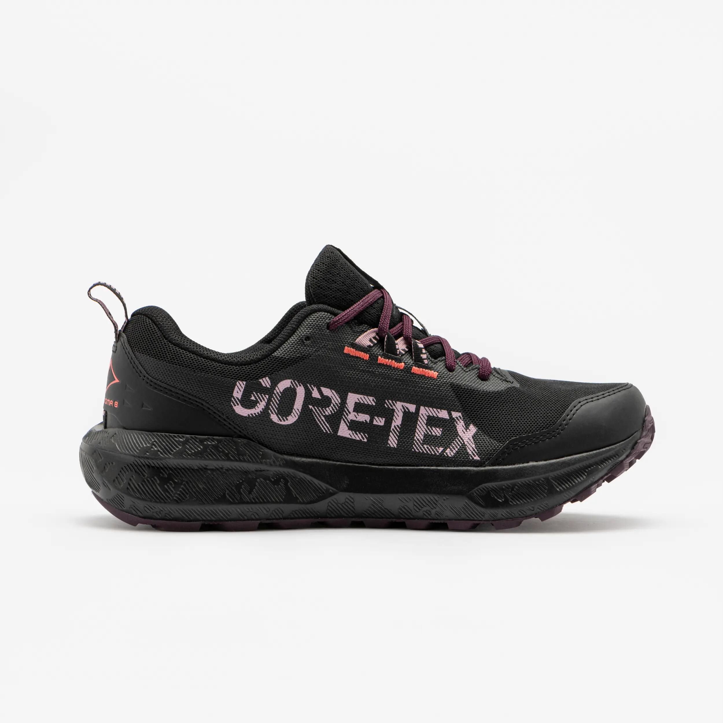 ASICS GEL-SONOMA 8 GTX WOMAN'S TRAIN RUNNING SHOES black 3/8