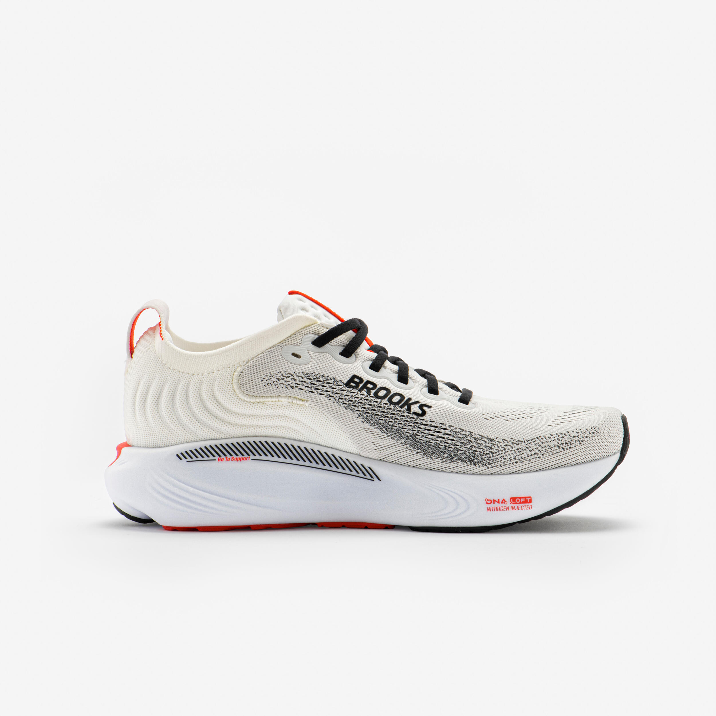 Chaussure de running homme, Brooks Adrénaline gris rouge 2/7