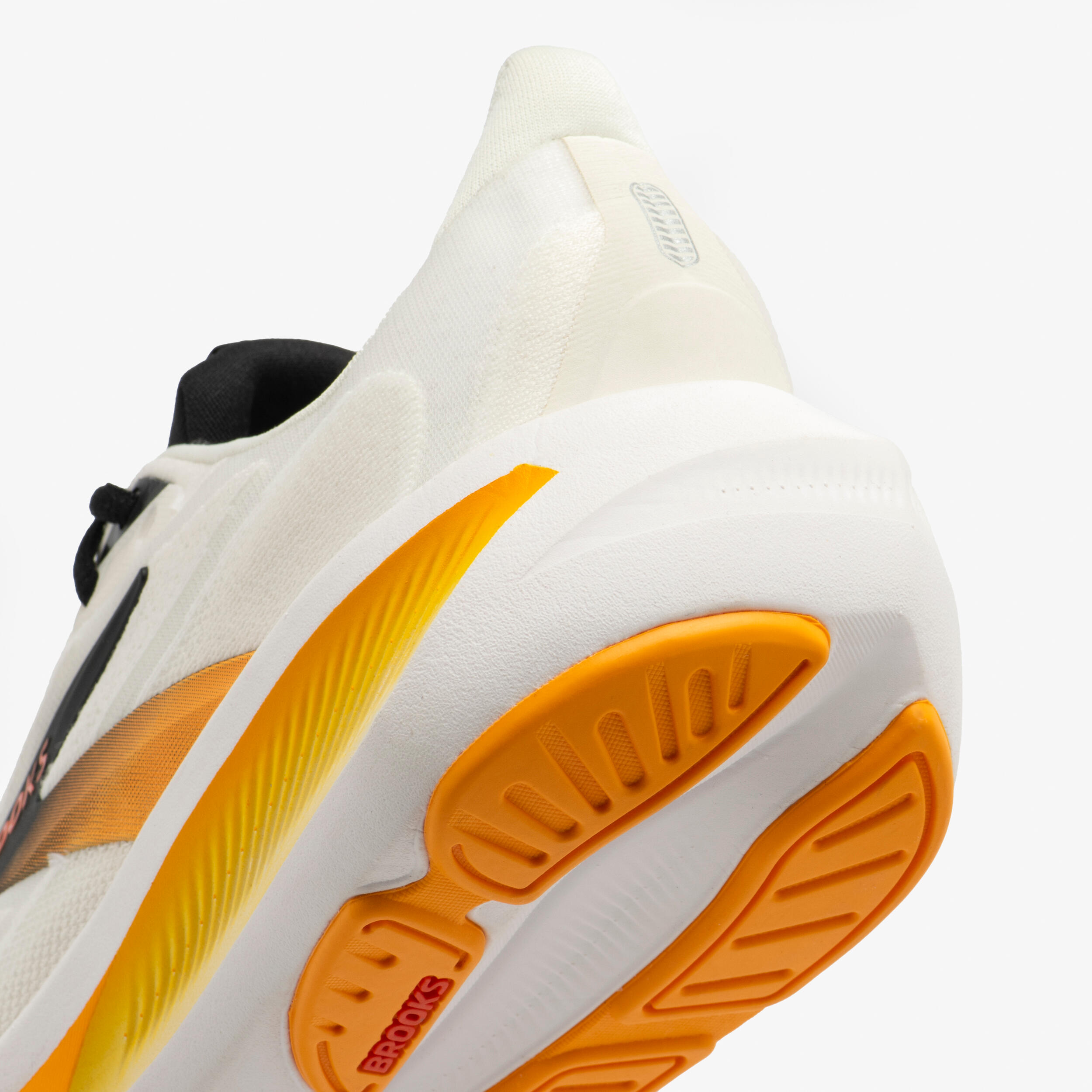 Chaussure de running homme, Brooks Revel 9 blanche et orange 7/7