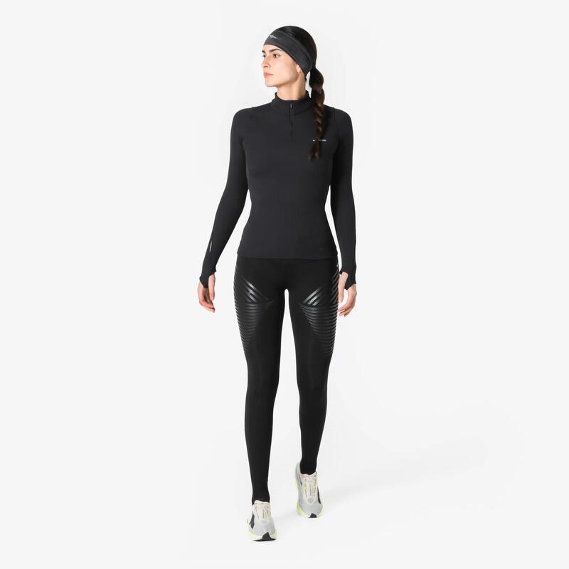 Yetişkin Koşu Bandanası - Siyah - Kiprun Warm+ V2