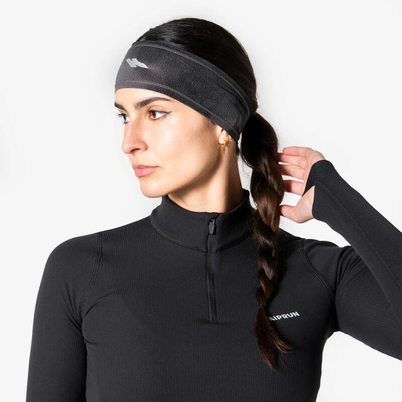 Yetişkin Koşu Bandanası - Siyah - Kiprun Warm+ V2
