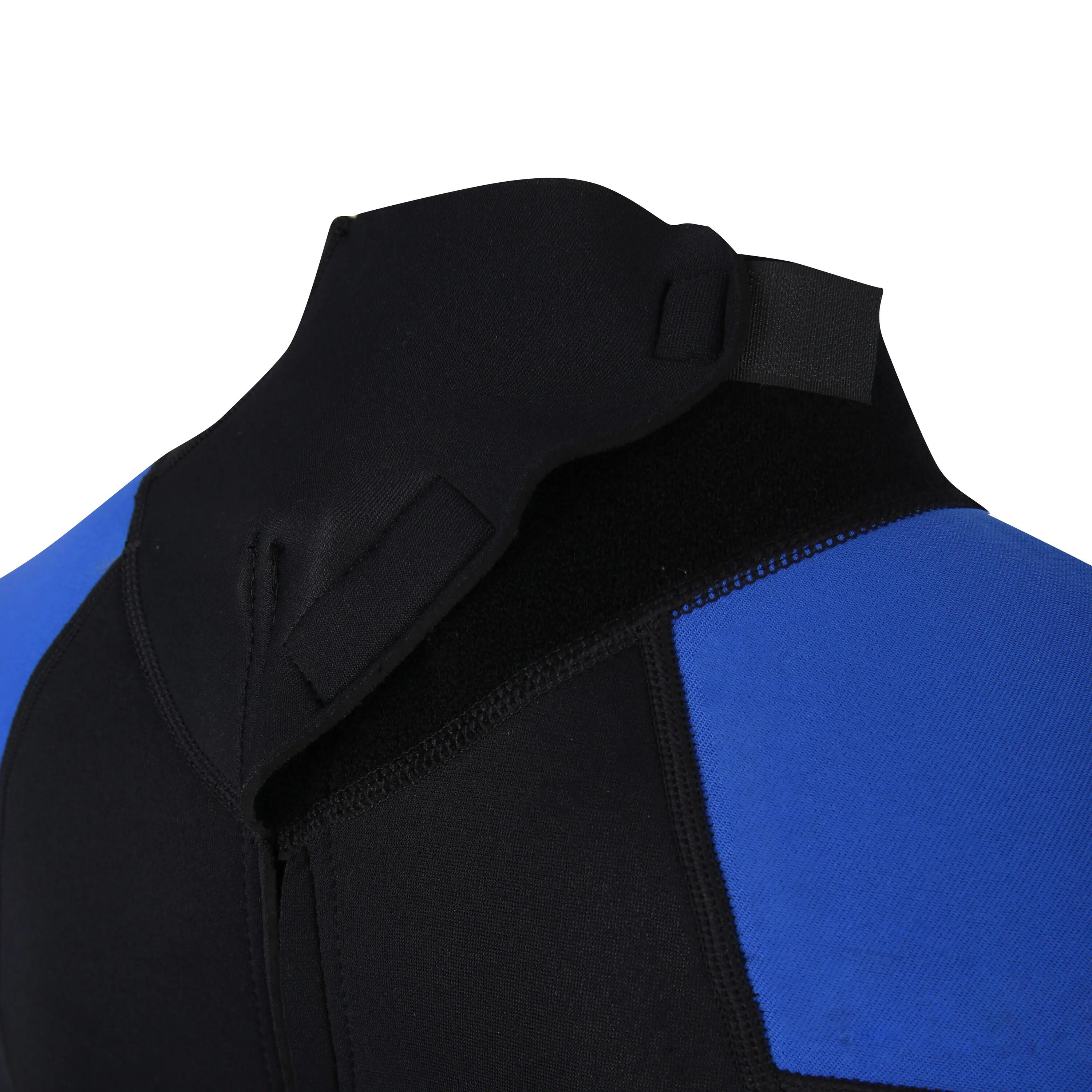 Neoprenanzug Segeln Herren 3/2 mm Center3 schwarz/blau 3/3