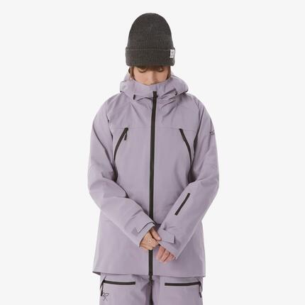 Veste de ski freeride imperméable femme, FR900 VIOLET