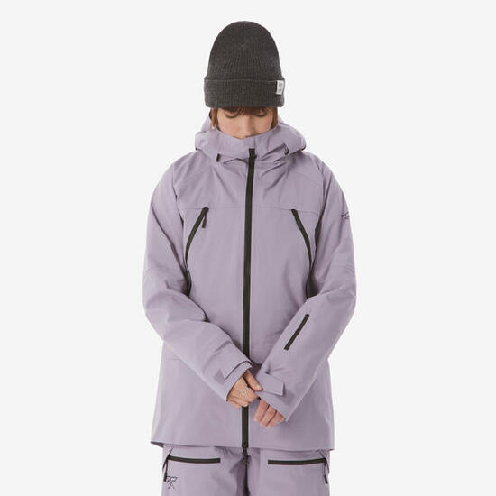 Veste de ski freeride imperméable femme, FR900 VIOLET