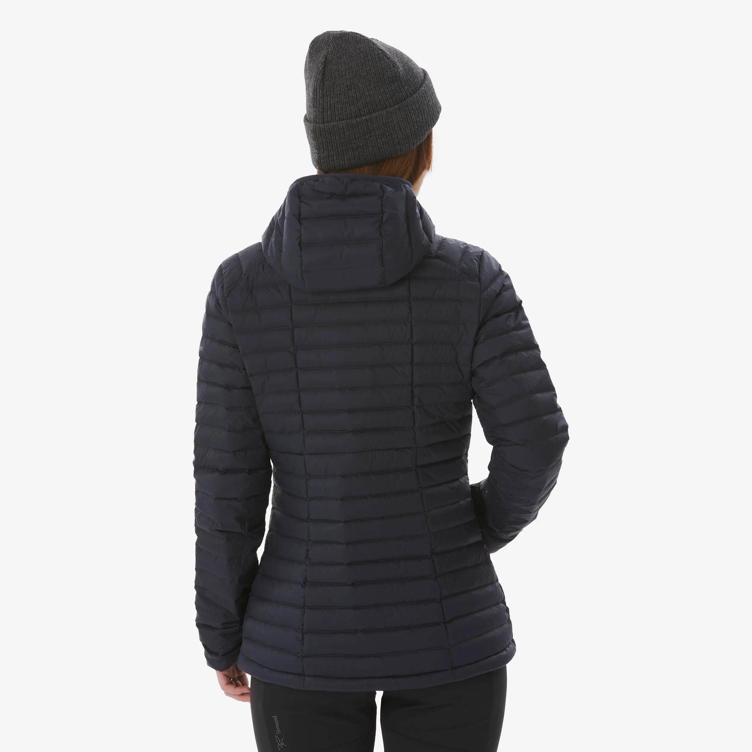 Women’s lightweight down trekking jacket, -3°C, Xplore Navy Blue -  4