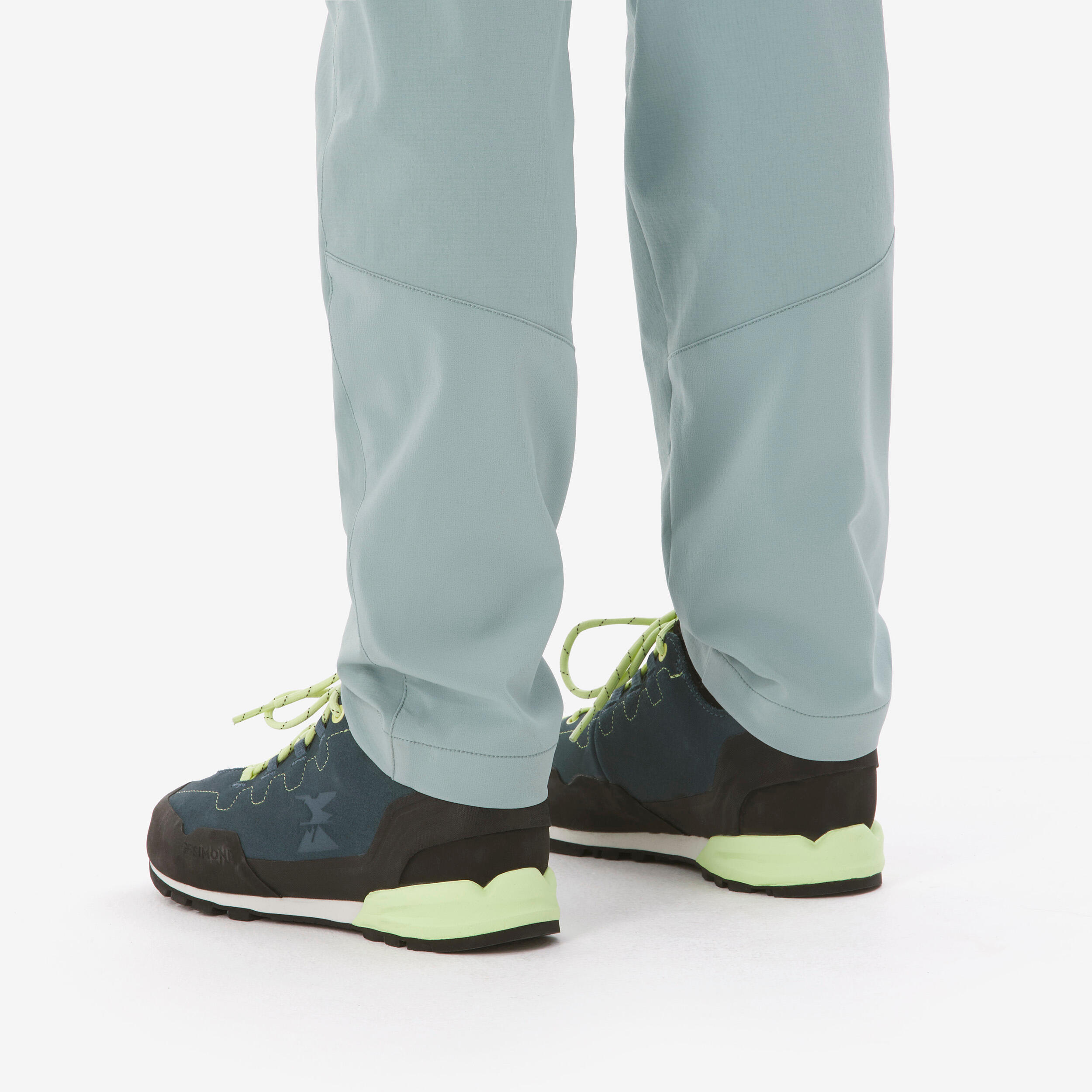 Weiche Kletterhose Damen, Vertika blau 7/8