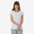 T-shirt d'escalade confortable femme, Vertika blanc