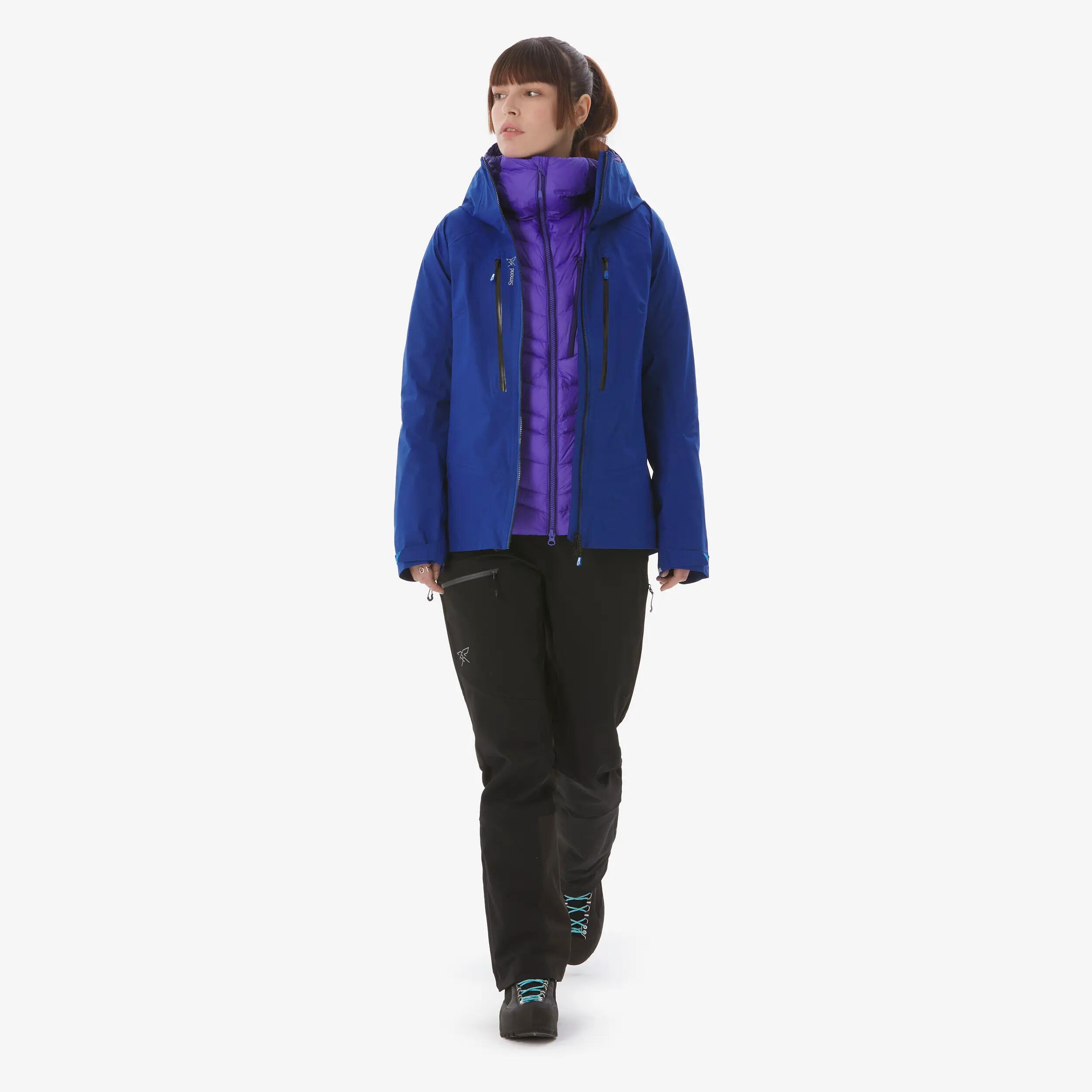 Jaqueta d'alpinisme impermeable i lleugera dona Wilder Alpi light blau  2/10