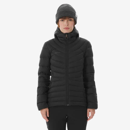Doudoune de trek en duvet à capuche -10°C femme, MT500 rouge