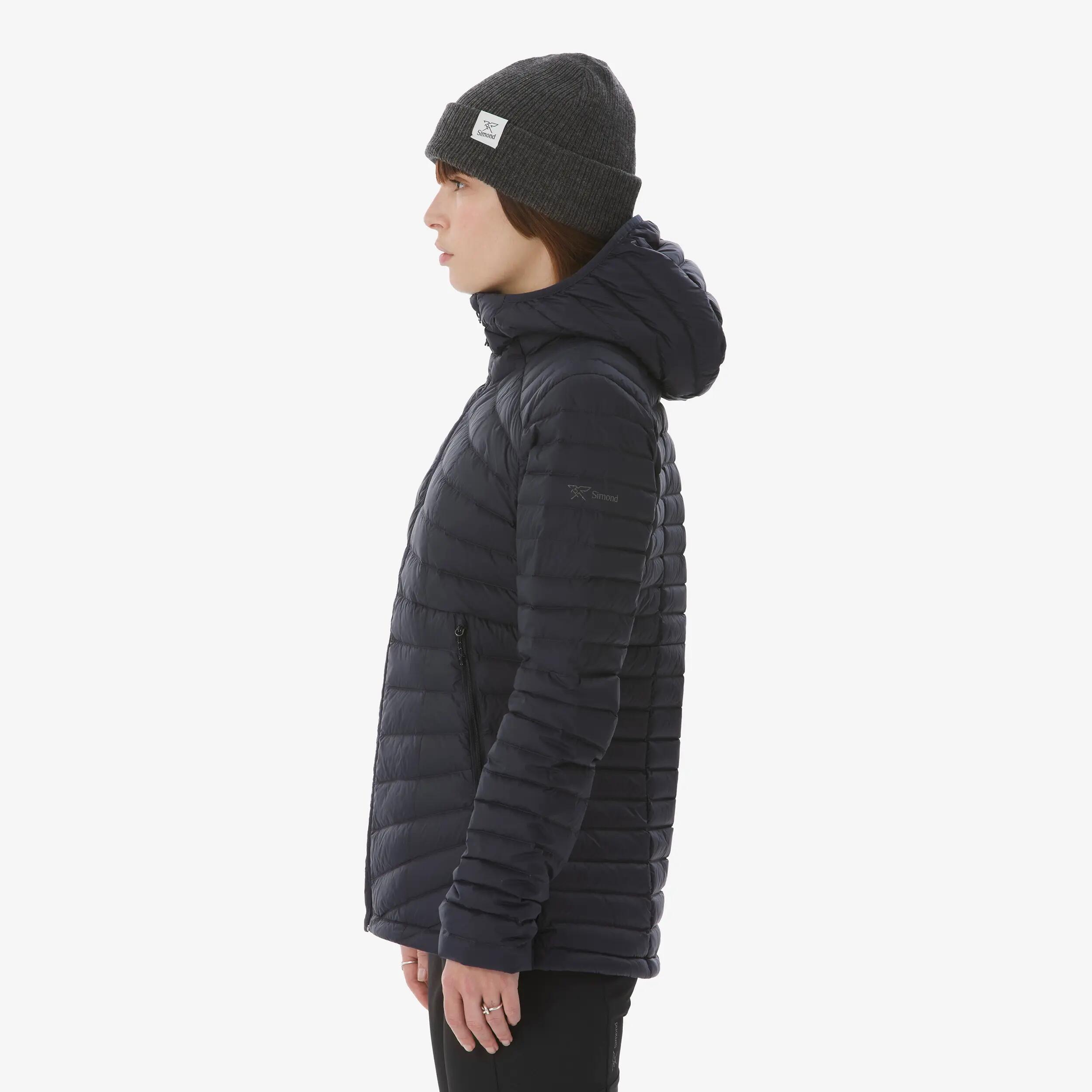Women’s lightweight down trekking jacket, -3°C, Xplore Navy Blue -  5