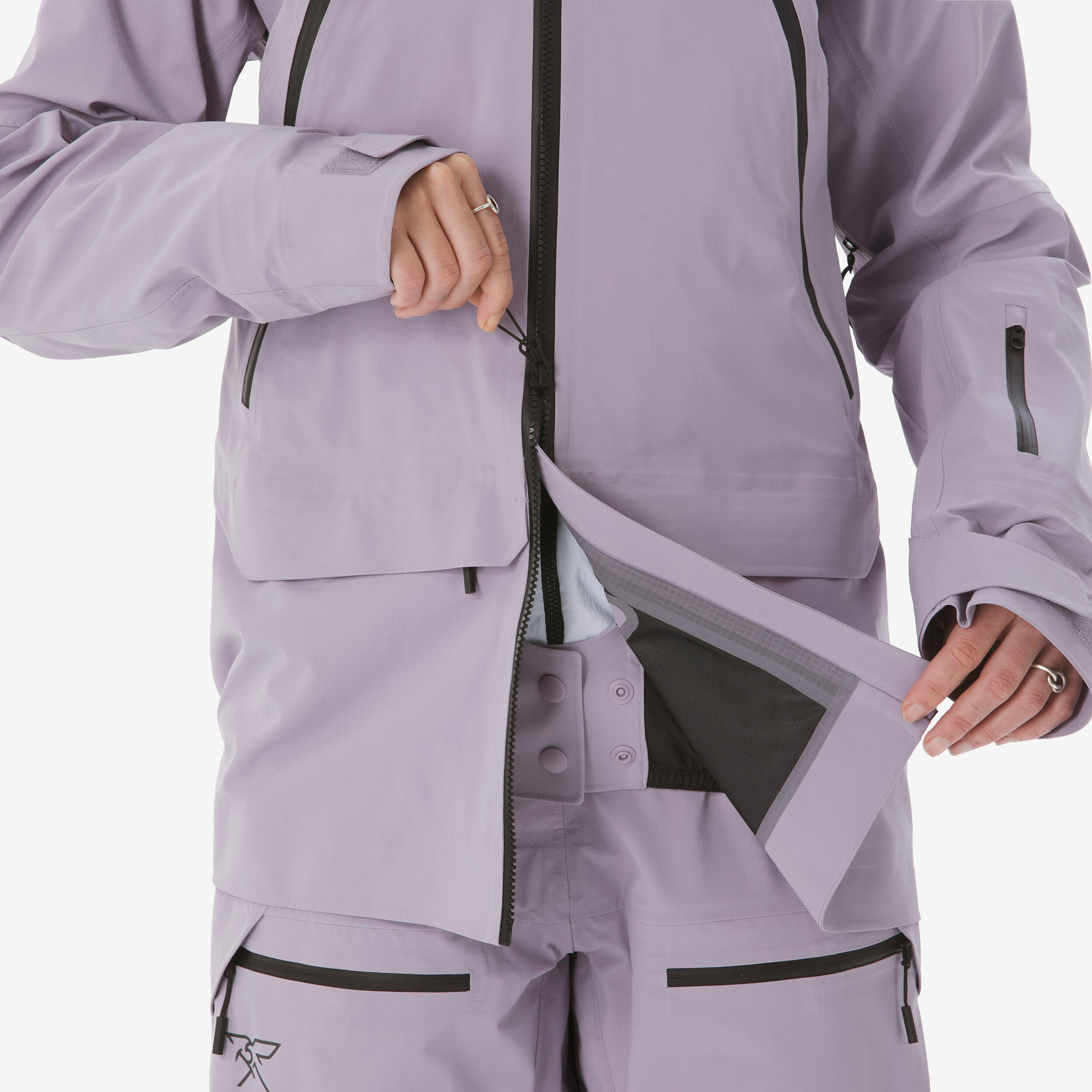 Veste de ski freeride imperméable femme, FR900 VIOLET 7/10
