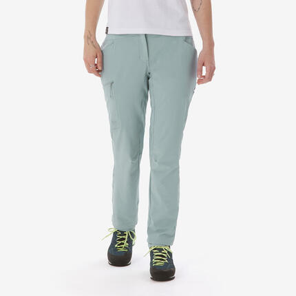 Pantalon d'escalade souple femme, Vertika bleu