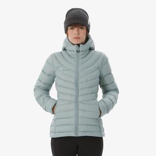 Women Lightweight Packable Down Jacket MT500 Upto -10°C - Light Cyan
