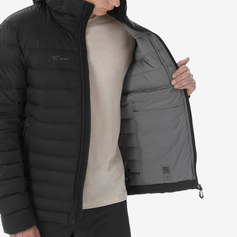 Erkek Outdoor Kuş Tüyü Şişme Mont - Kapüşonlu - Siyah - MT500 - -10 °C